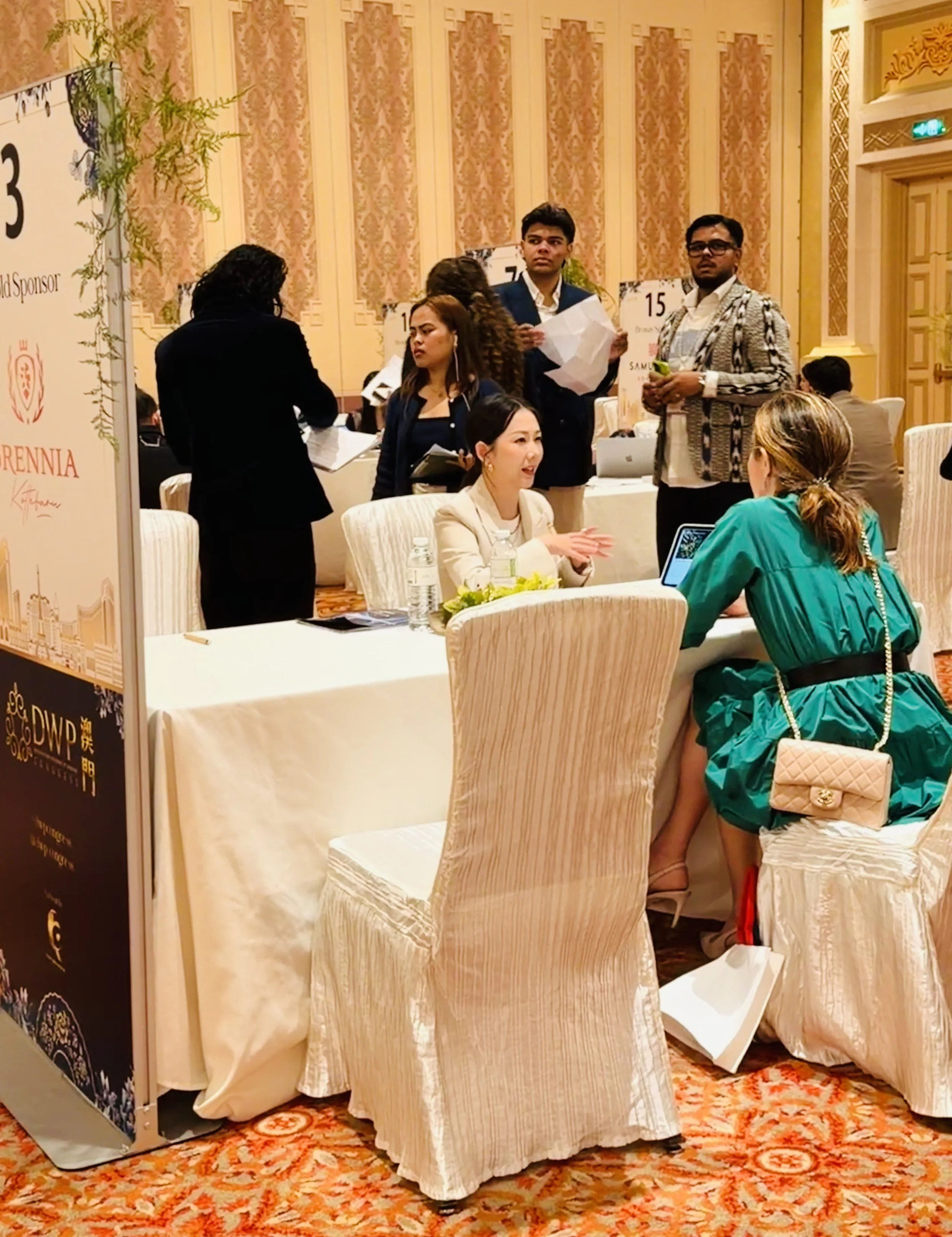 DWP Congress Macau 2026 conerence exhibition booth, we supplied local Macau on-site sales representatives for official gold-sponsor exhibitor