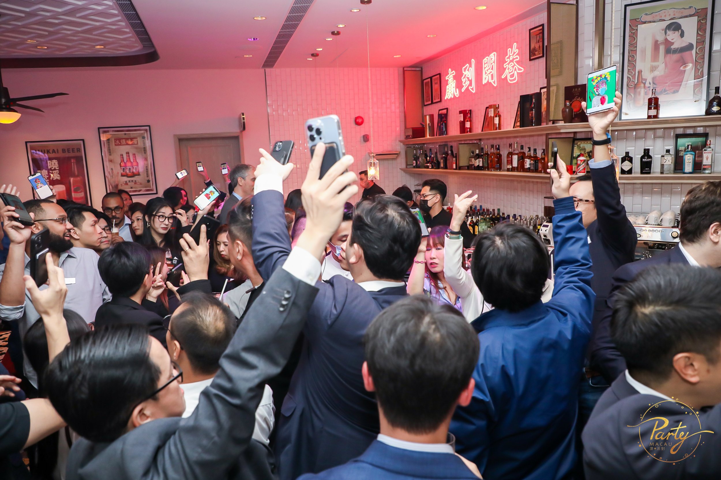 Party Macau hosted and organized Fintech & Blockchain industry networking event for 250 guests, full-event coordination and custom designed ice-breaking interactive games