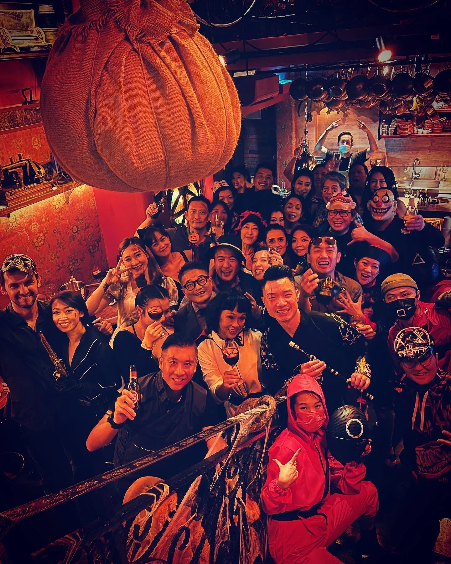 Party Macau self-organized Halloween event in 2021 for up to 100 guests, fully planned and executed with competitive theme games and prize giveaway in Macau