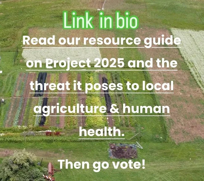 On Project 2025: Threats to Local Agriculture &amp; Human Health

Dear family farmers and folks working in food security and food justice,
We have put together a range of essential recent reporting and information about #Project2025 to educate our co