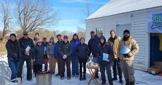 We had a great time Wednesday hosting neighboring farmers for a walk-through and presentation on climate-smart and other funding opportunities by representatives from our local USDA Natural Resources Conservation Service and UConn Extension &ldquo;So