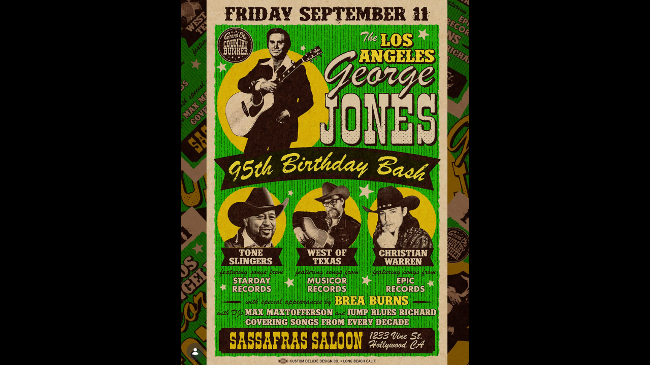 George Jones Birthday Bash