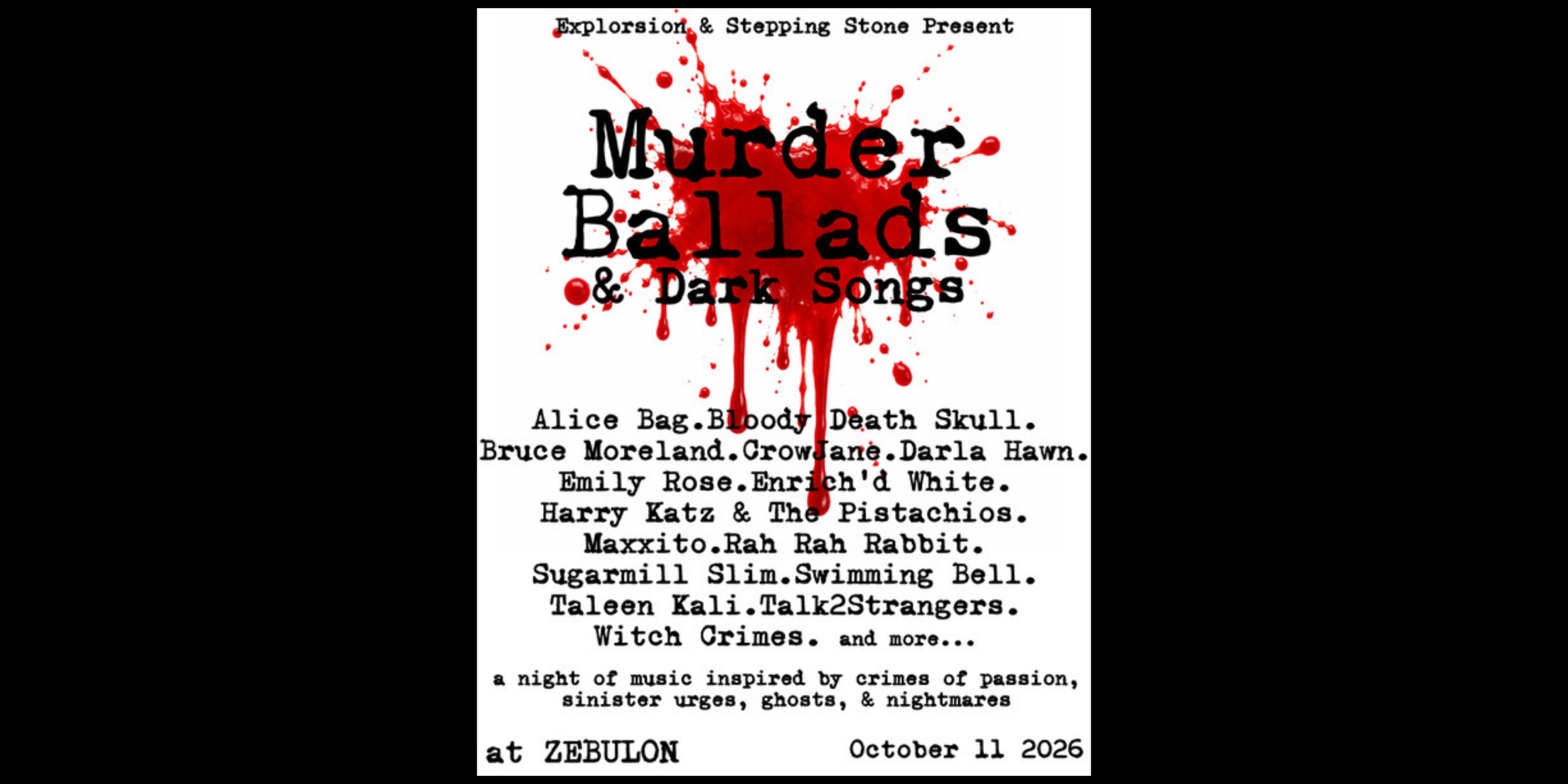 Murder Ballads!