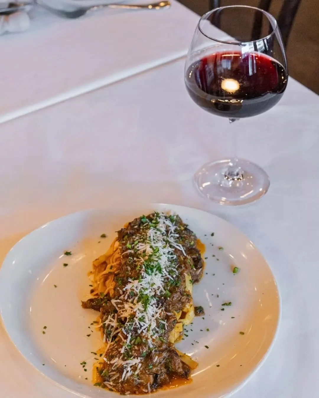 Lunch at T&Aacute;VOLA means choice &ndash; a selection of handmade pastas, just $29, with wine for $11 a glass. 

Simple, comforting, authentically Italian.