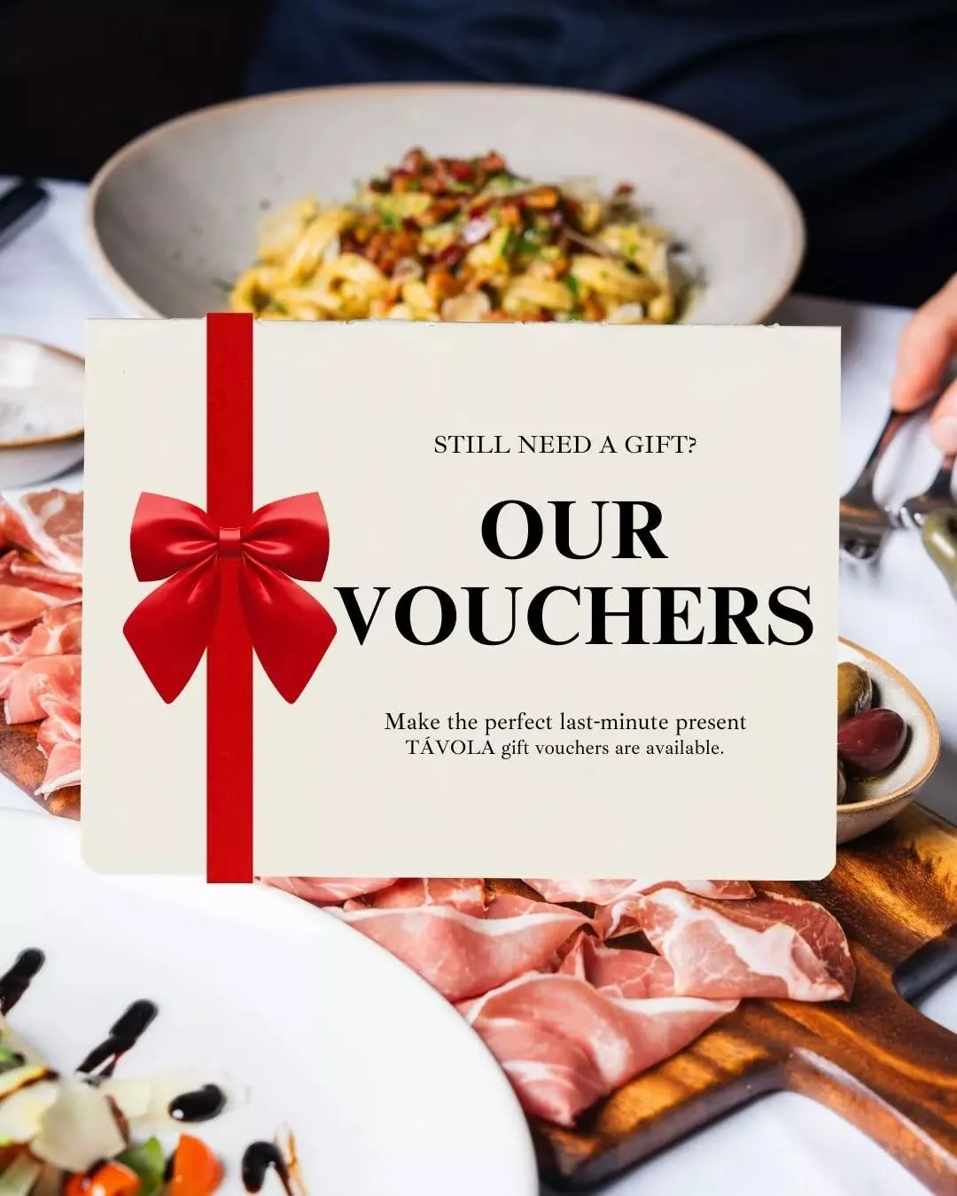 The best presents are shared. A T&Aacute;VOLA voucher brings people together over Italian flavours, long lunches, full tables, and good company 🥰🥂 

Get your perfect Christmas gift via link in bio.