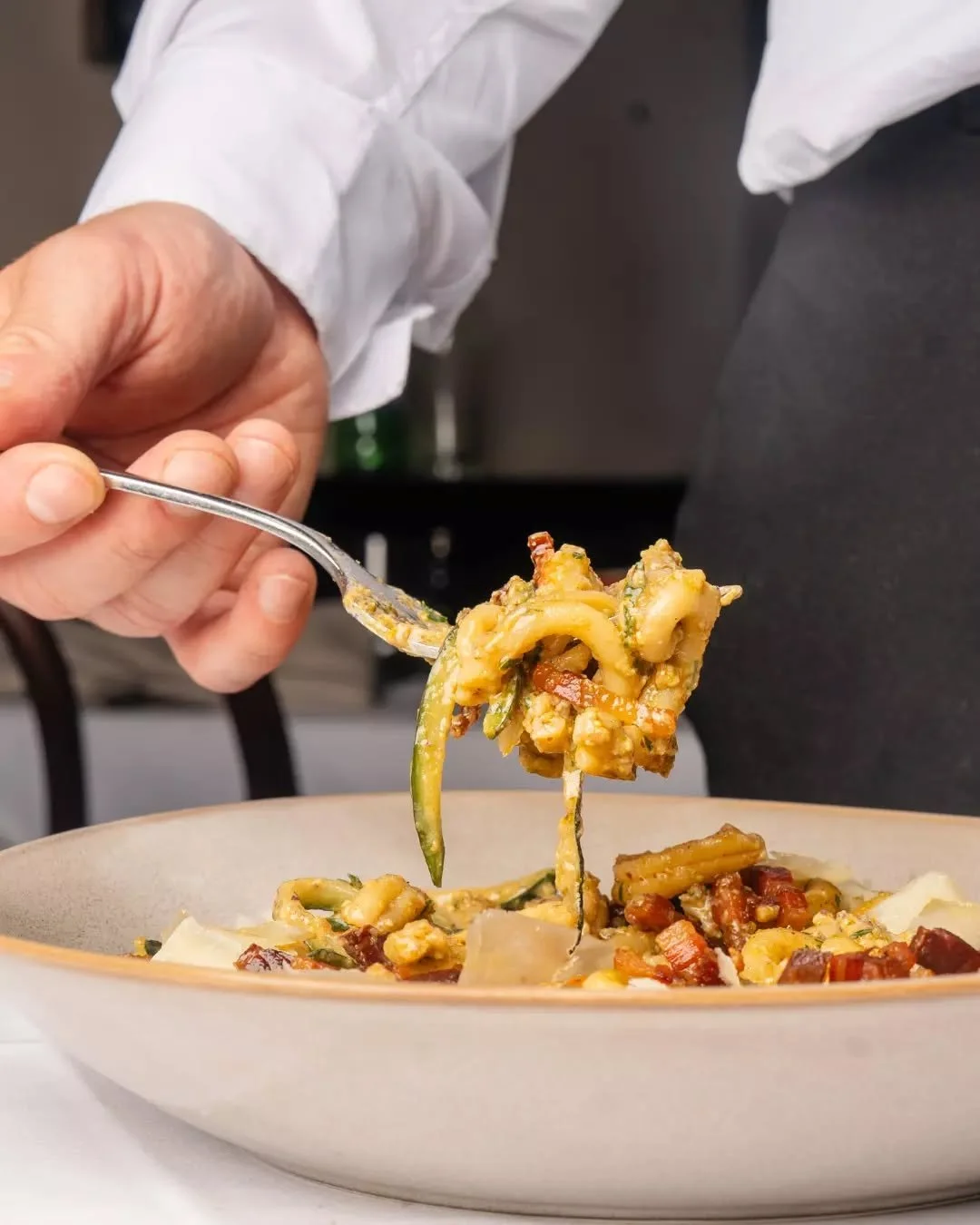One of the dishes our regulars keep coming back for 🥰

Handmade caserecce with pistachio pesto, zucchini, crispy pancetta, and shaved parmesan.

Simple, generous, and made with real care every service.
Recently featured in The Age - Good Food Guide 