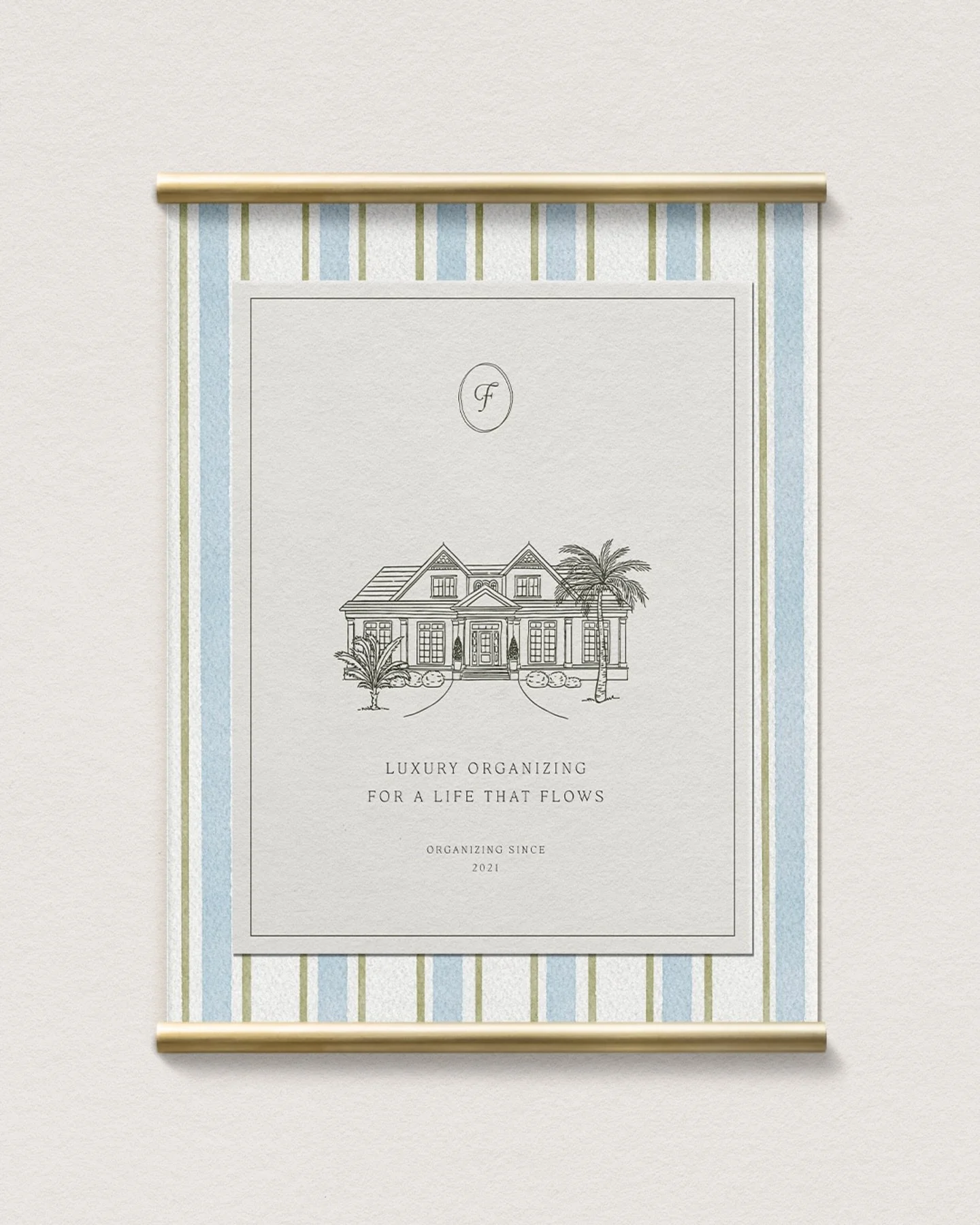 Recognise this luxurious brand reveal?

This artful brand identity for Flow &amp; Function is more than just beautiful, it&rsquo;s strategic. The hand-drawn illustration of a dreamy, high-end home framed by palms? That wasn&rsquo;t just for aesthetic
