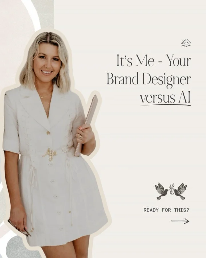 It&rsquo;s me versus AI and the results are&hellip; well&hellip; interesting.

After uploading the full Nevaeh brand strategy into ChatGPT, let&rsquo;s just say this loud and clear. AI will NEVER be able to do what a human designer can do. Full stop.