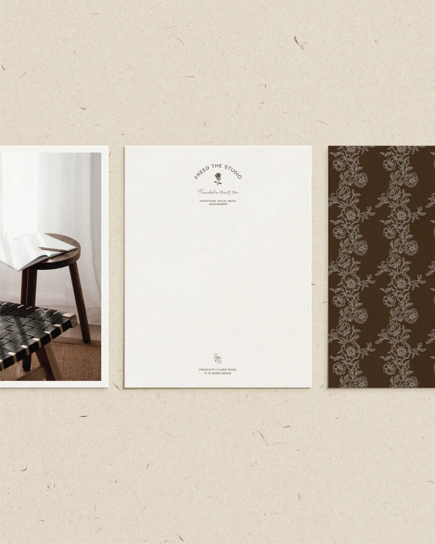 A closer look at the brand identity I created for Freed The Studio 🤍⁠
⁠
Designed as a luxury, heritage-inspired brand identity for a growing social media management studio, this project brings together custom typography, hand-drawn illustrations, th