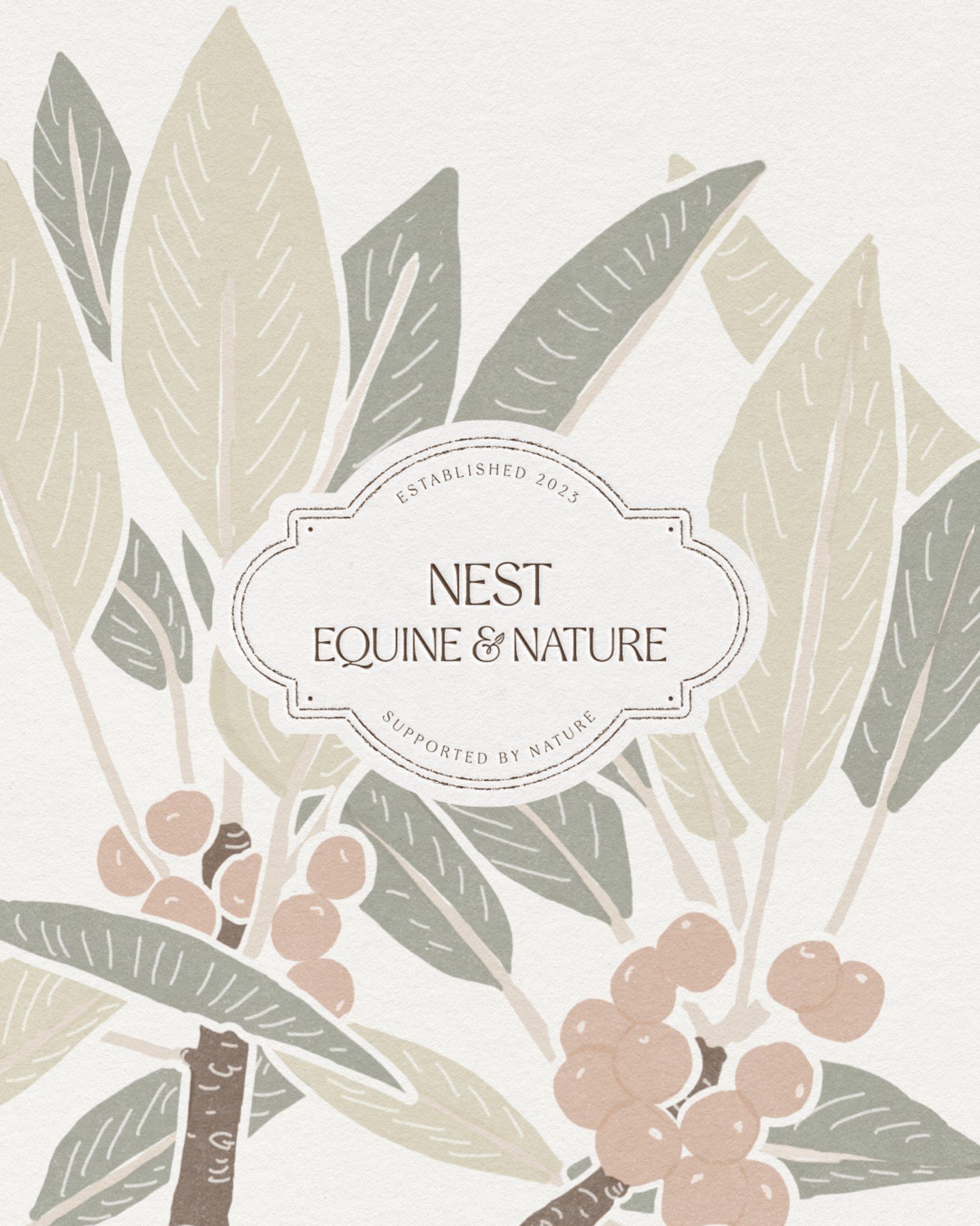 Storytelling through branding matters because every detail should mean something ✨⁠
⁠
For Nest Equine &amp; Nature, nothing was added just because it looked pretty. The hand-drawn fig tree was inspired by the beautiful tree that sits on Lauren&rsquo;