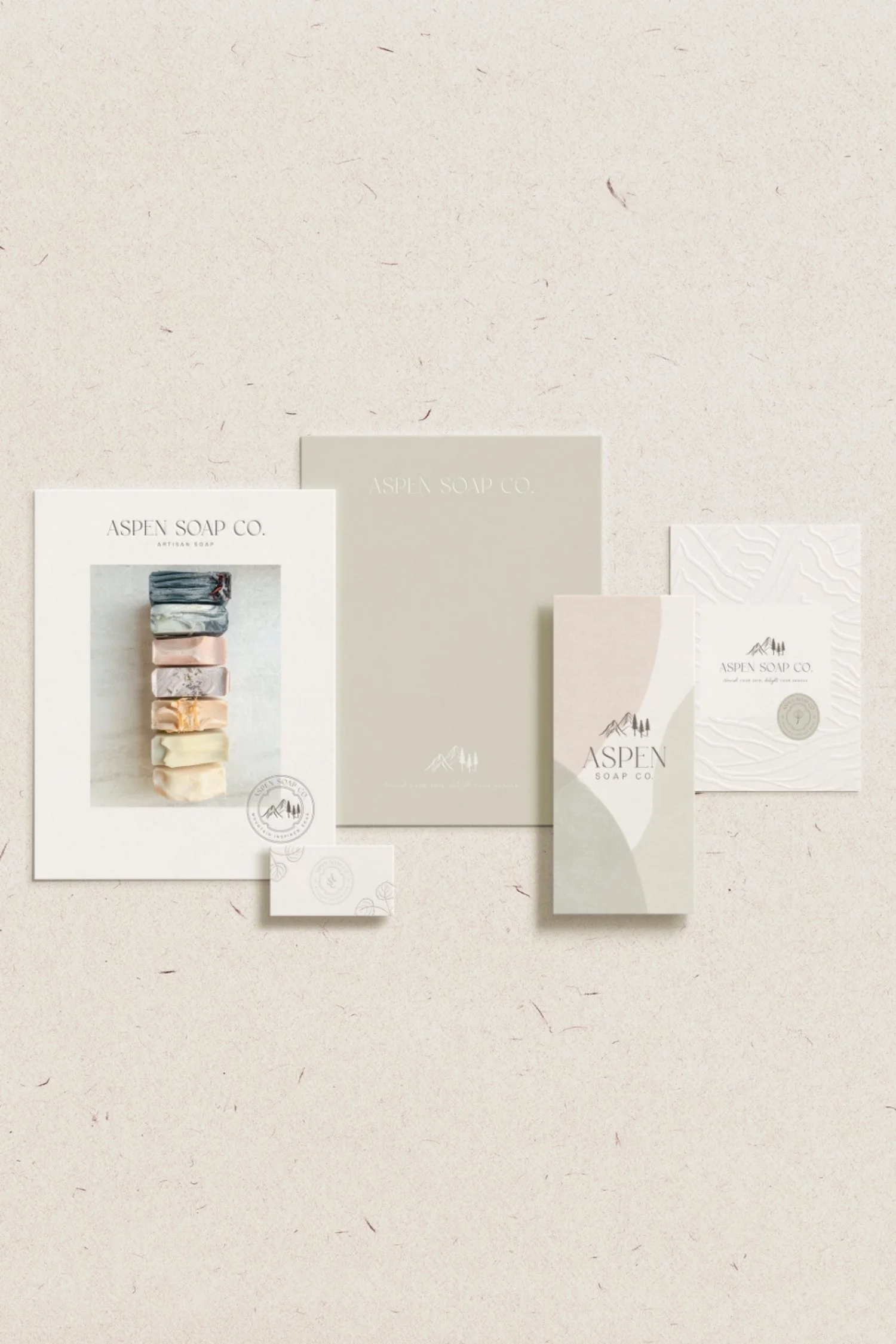 Aspen Soap Company Artisan handmade branding logo mountain inspired packaging