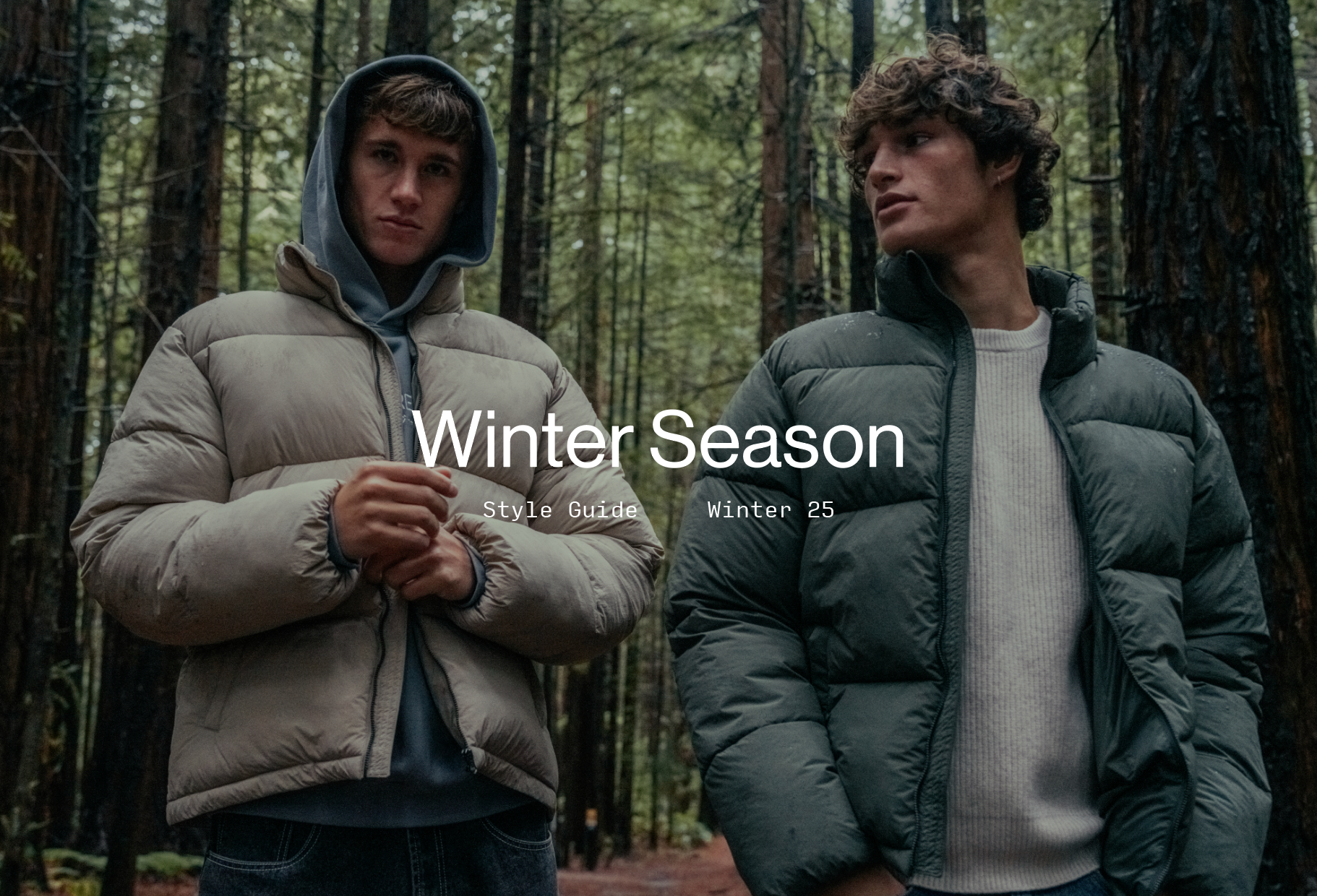Hallensteins Winter 25 Seasonal Look & Feel