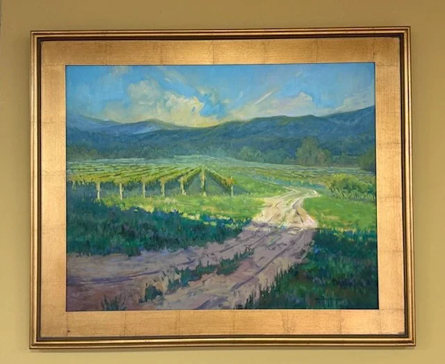 Vineyard with a Blue Ridge View, 24" x 30"