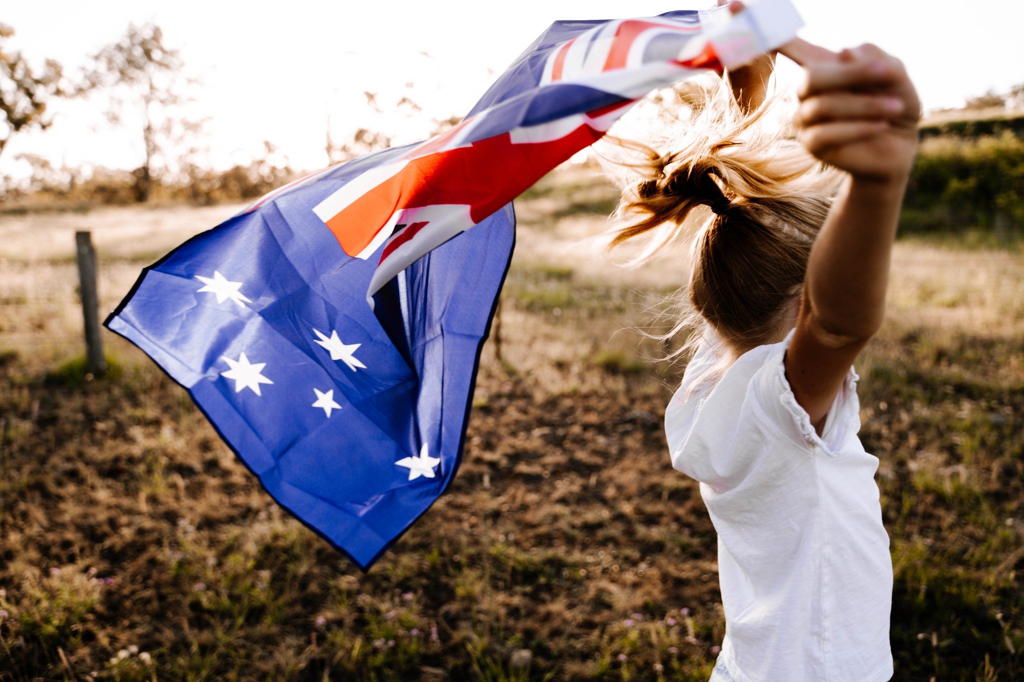 I love a sunburnt country,
A land of sweeping plains,
Of ragged mountain ranges,
Of droughts and flooding rains.
I love her far horizons,
I love her jewel-sea,
Her beauty and her terror &ndash;
The wide brown land for me!

- Dorothea Mackellar