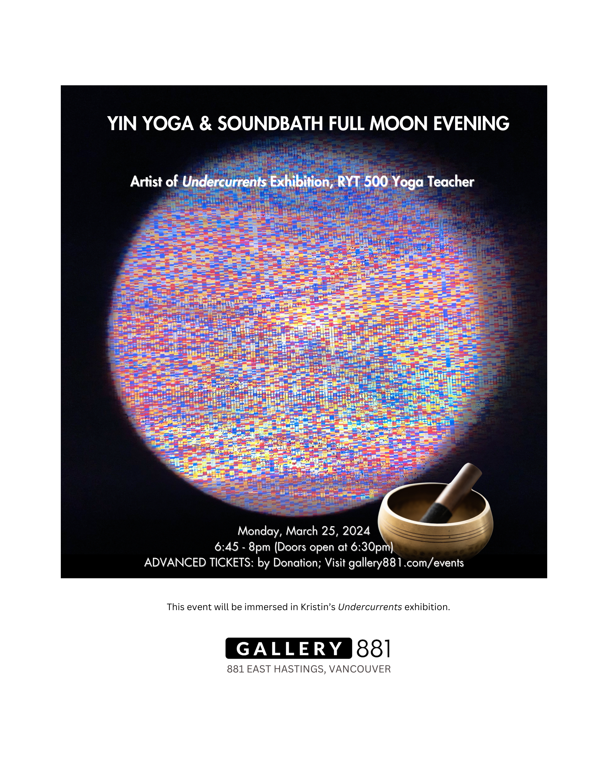 Yin Yoga & Soundbath on the Full Moon Evening with Kristin Man