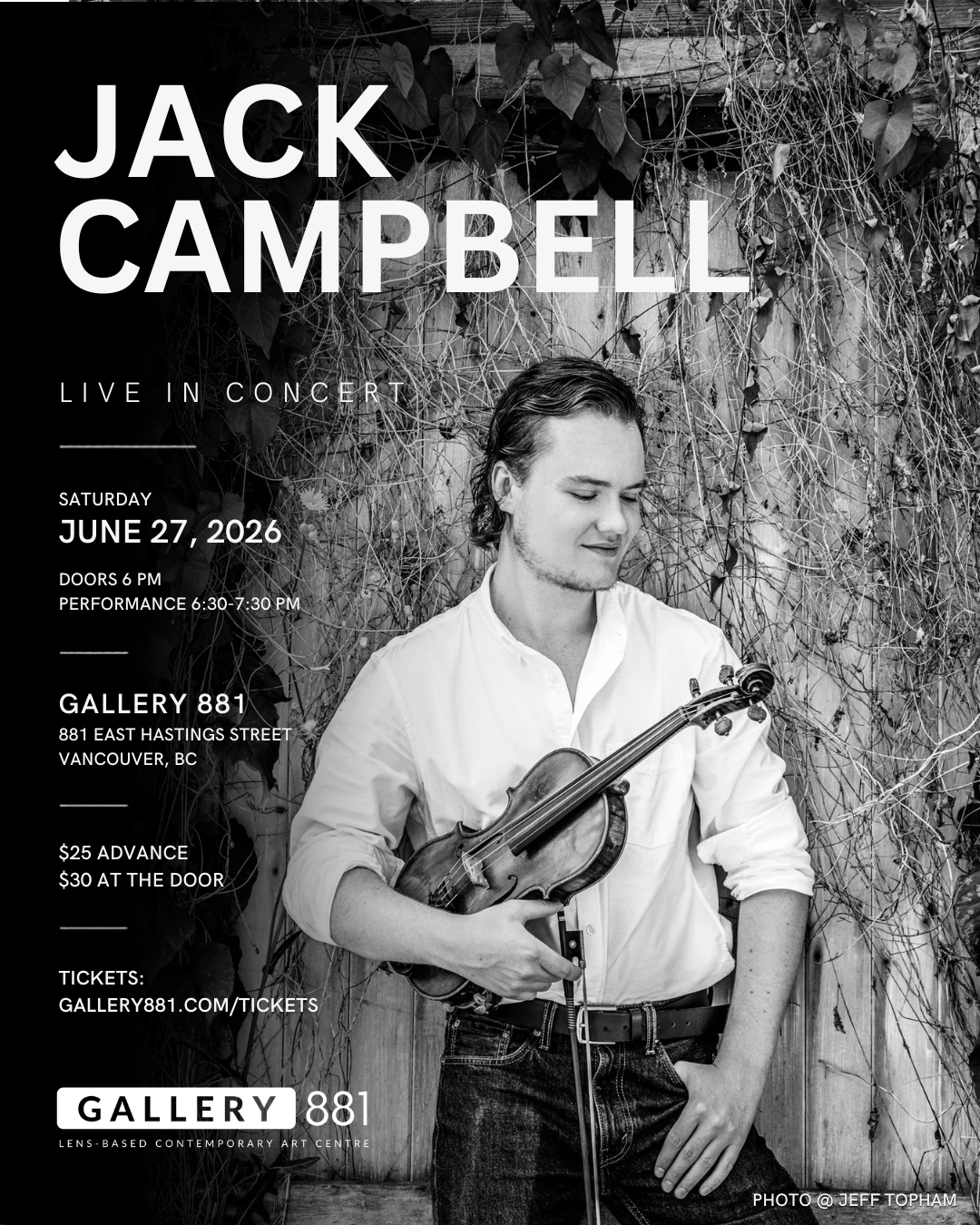 Jack Campbell Concert at Gallery 881