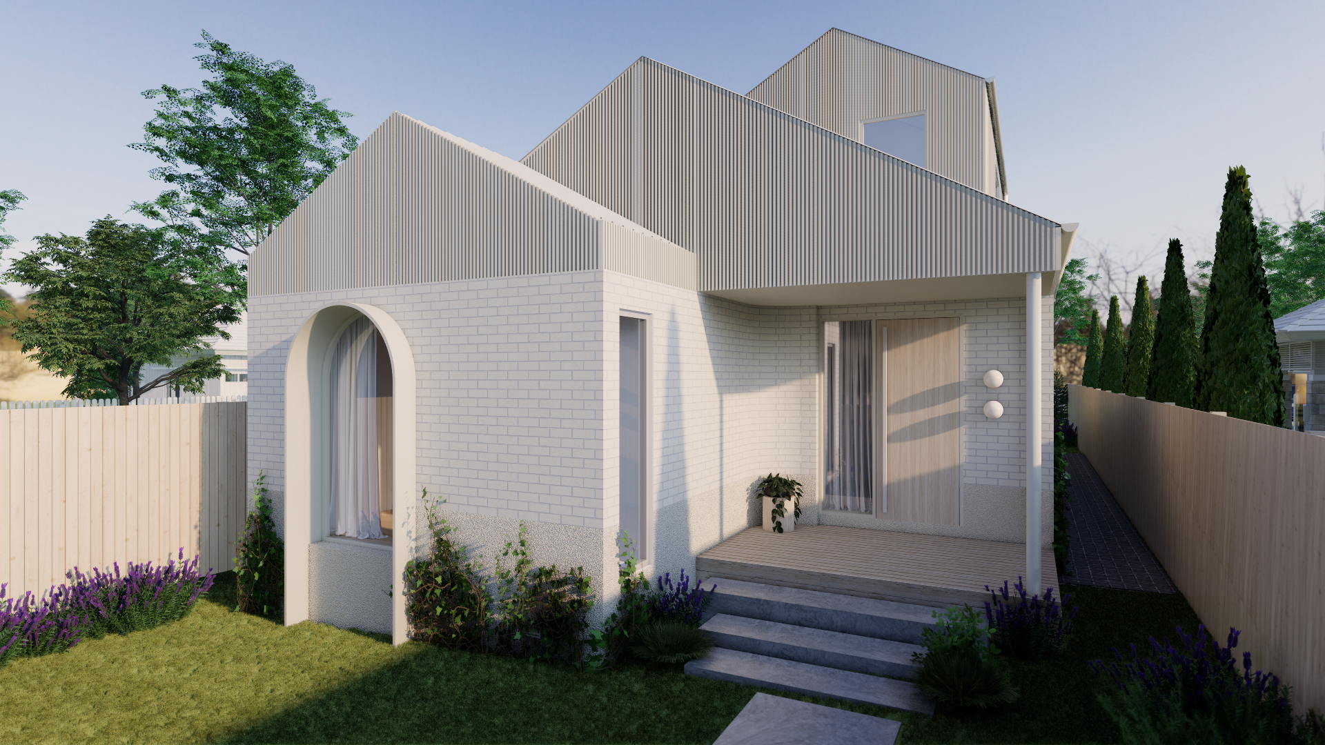 Brick & Blade House, Visuals for Kube Constructions