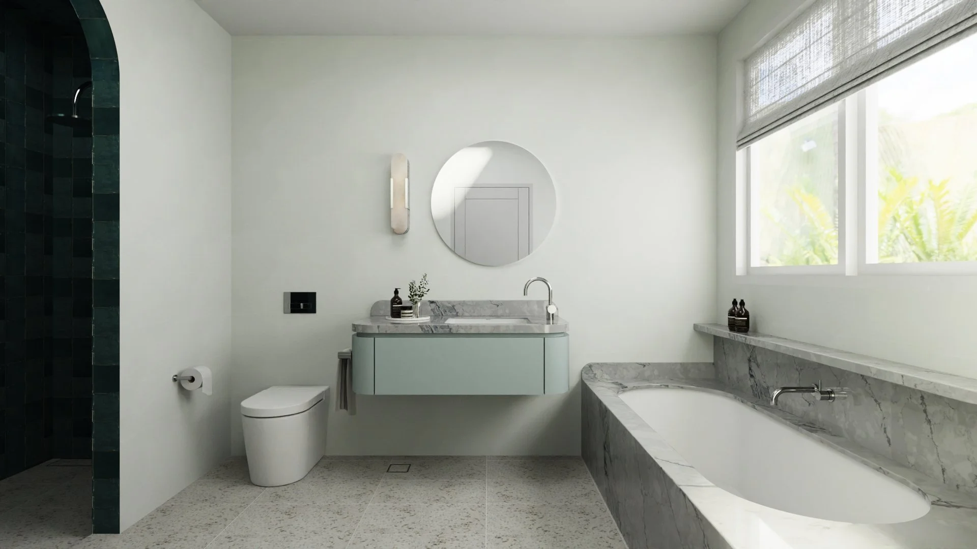 Stone & Sea Bath, Visuals for Cote Interiors