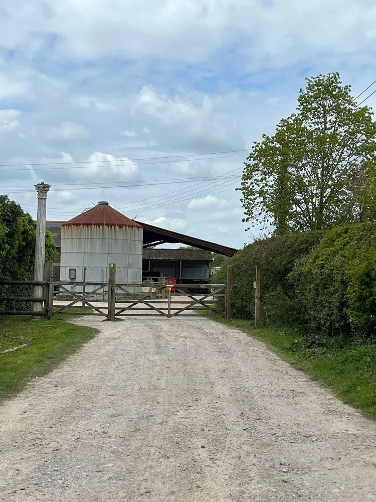 View of the gate into the Yoga/overflow carpark, which will open automatically on approach