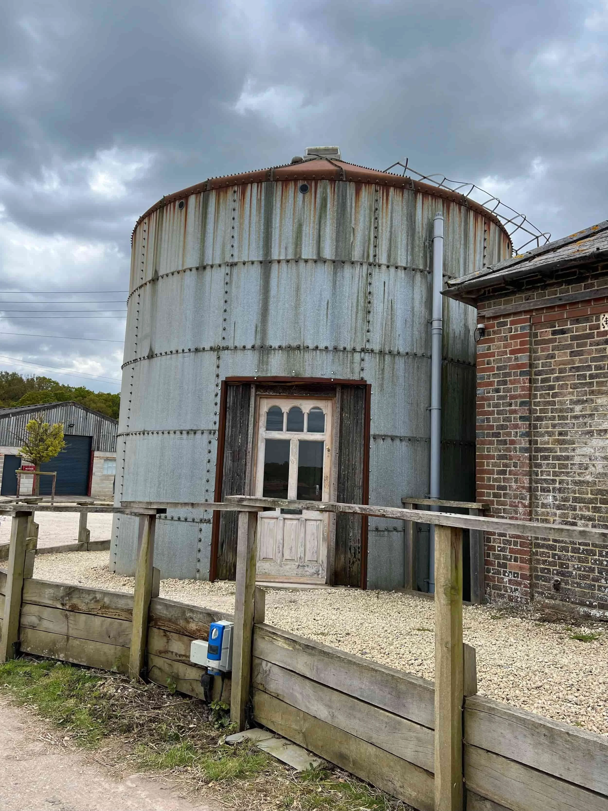 The Silo- loo, toilet facilities adjacent to the overflow car park