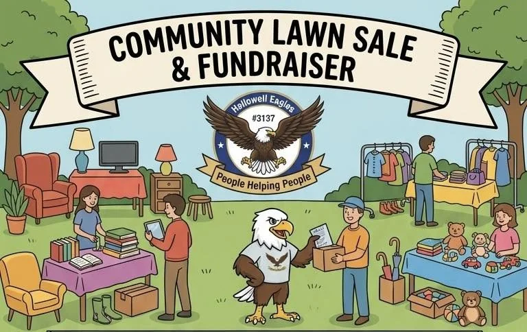 Community Lawn Sale & Fundraiser at Hallowell Eagles Club