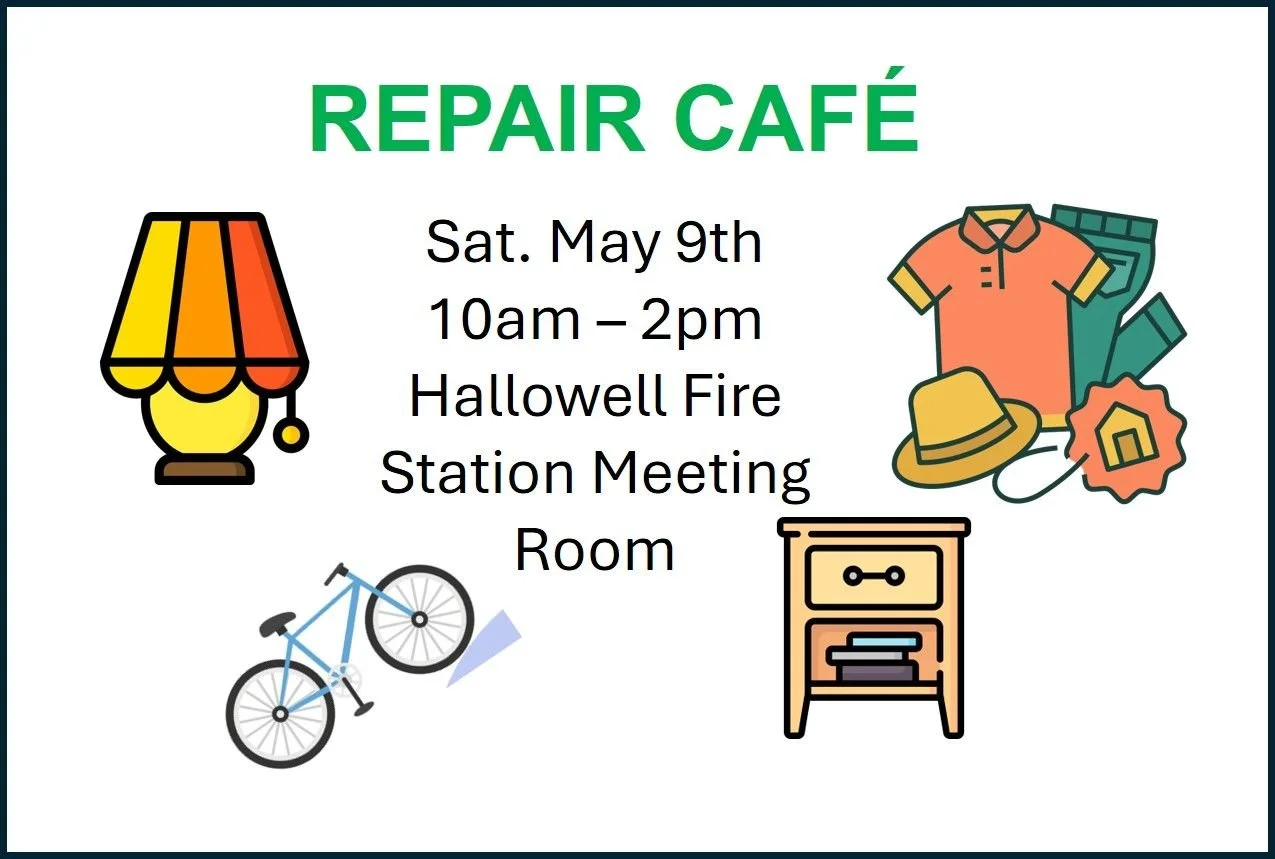 Spring Repair Cafe at Hallowell Fire Station
