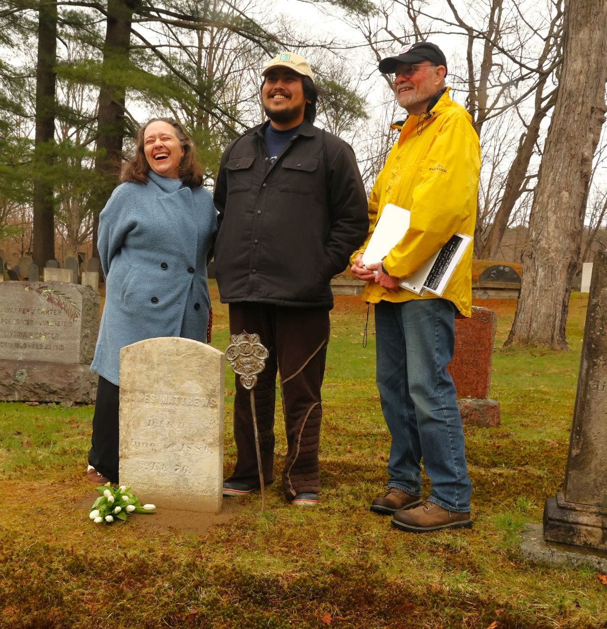 The dedication of James Mathews grave as part of US Park Services Network to Freedom