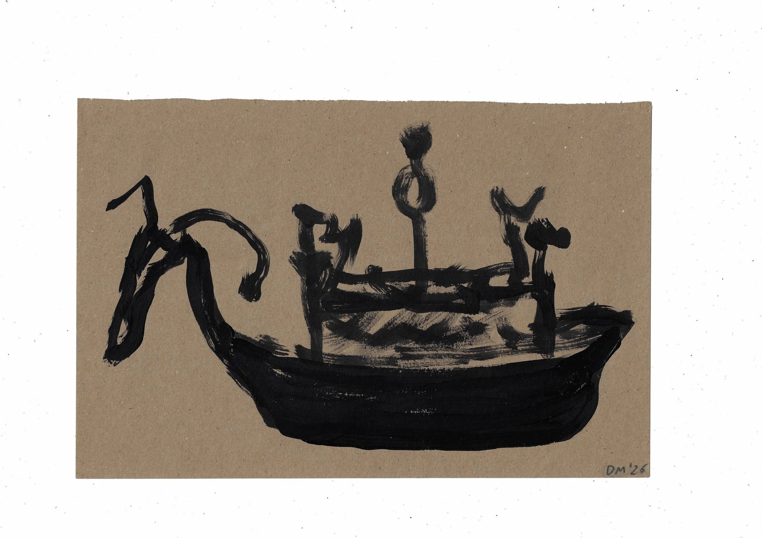 Archeology 3 - 21x31cm, acrylic on paper