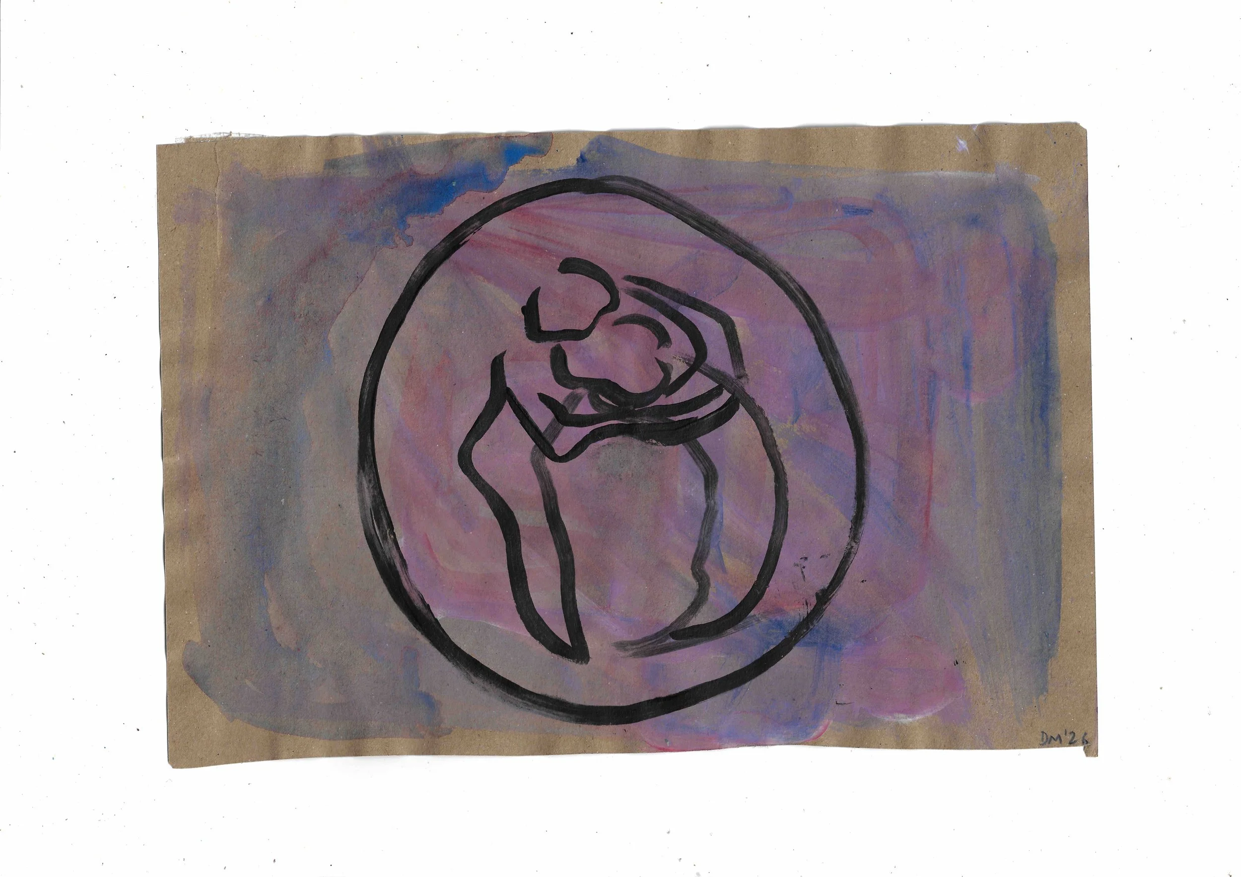 Amore - 21x31cm, acrylic on paper