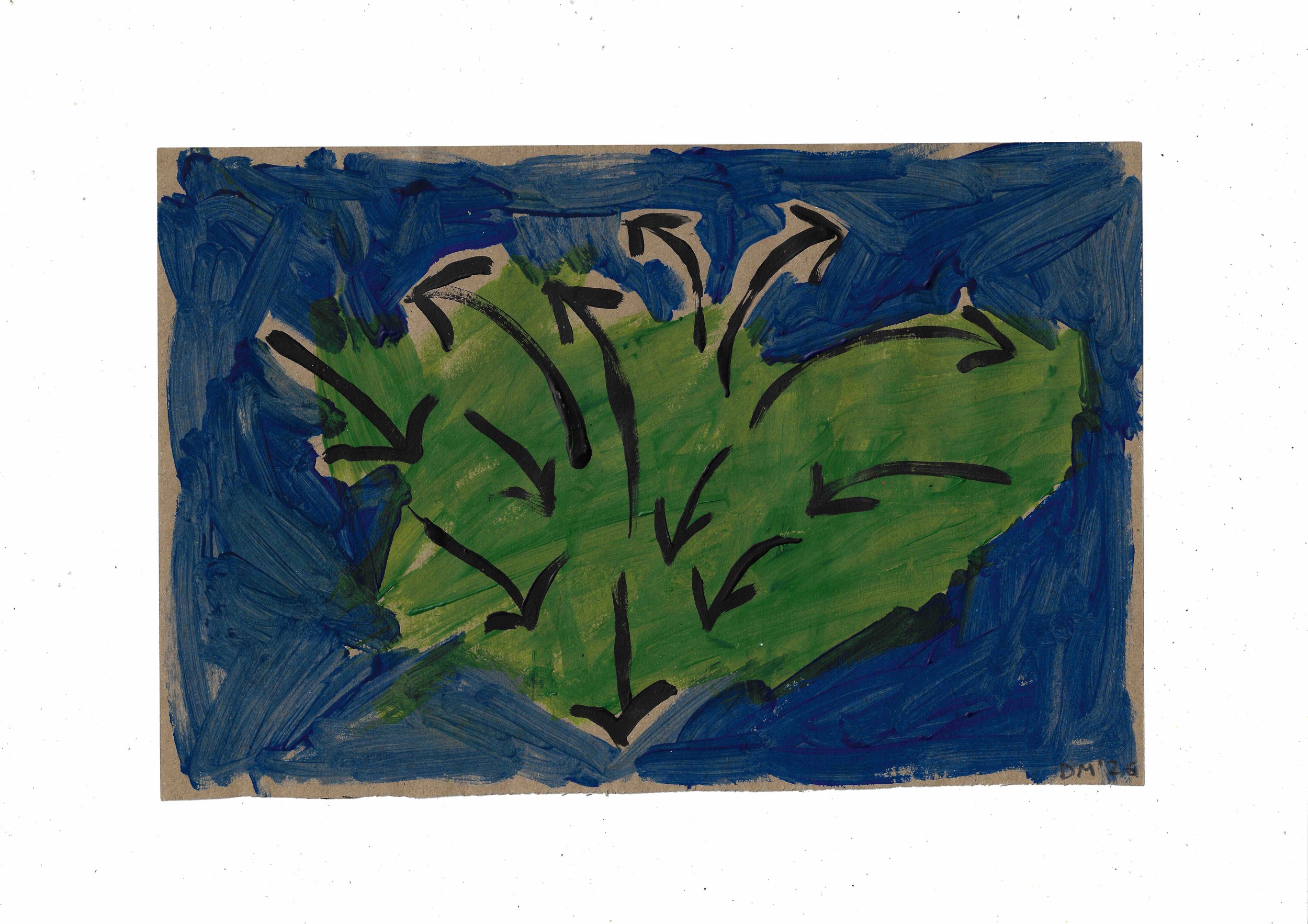 Direction - 21x31cm, acrylic on paper