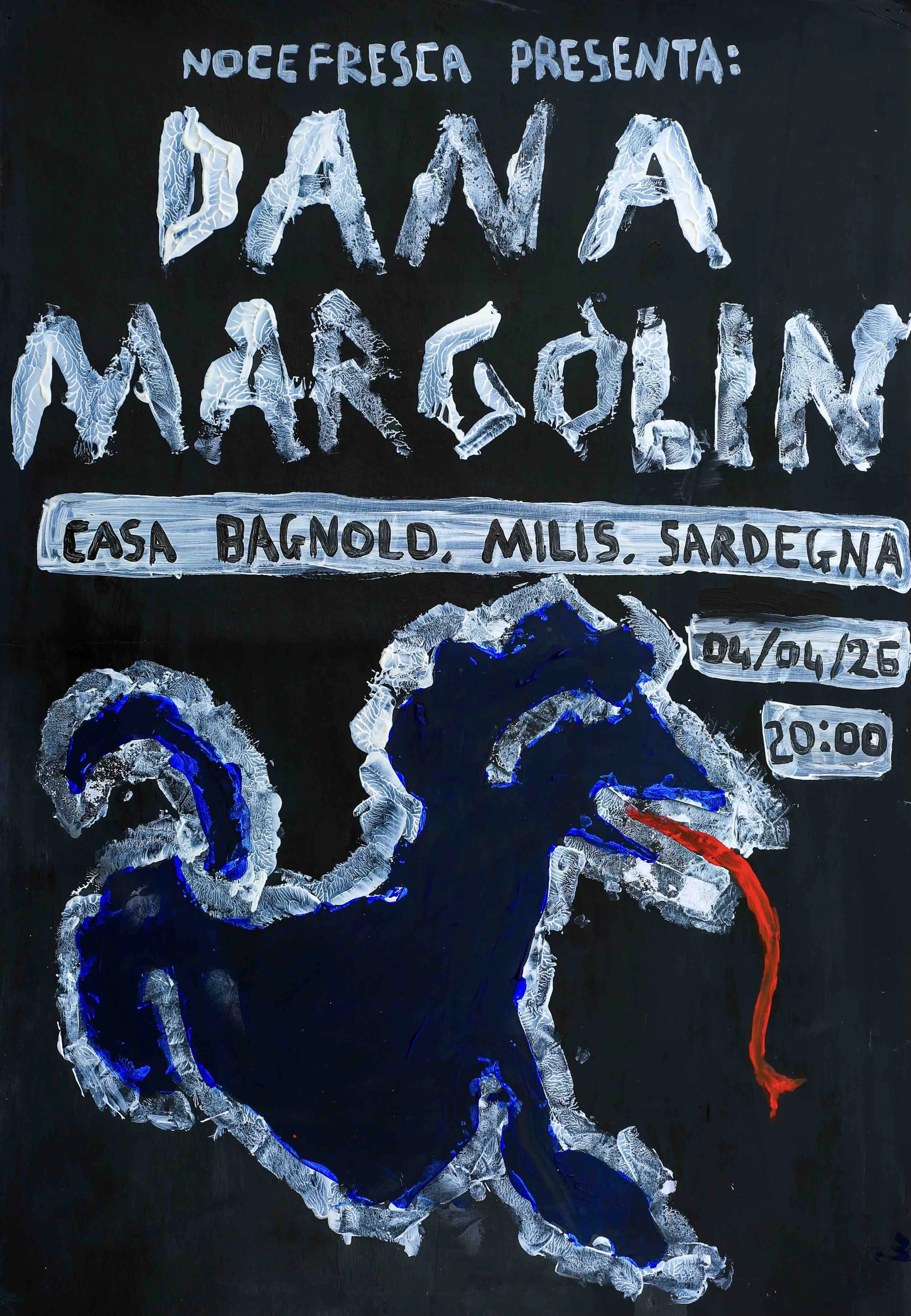 Show poster - A1, acrylic on card