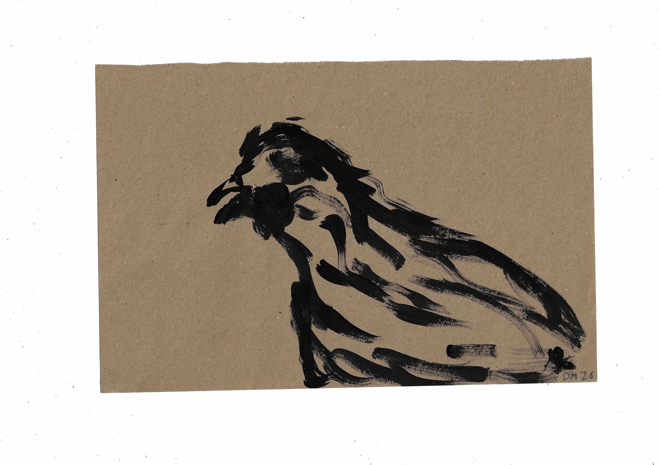 Chicken - 21x31cm, acrylic on paper