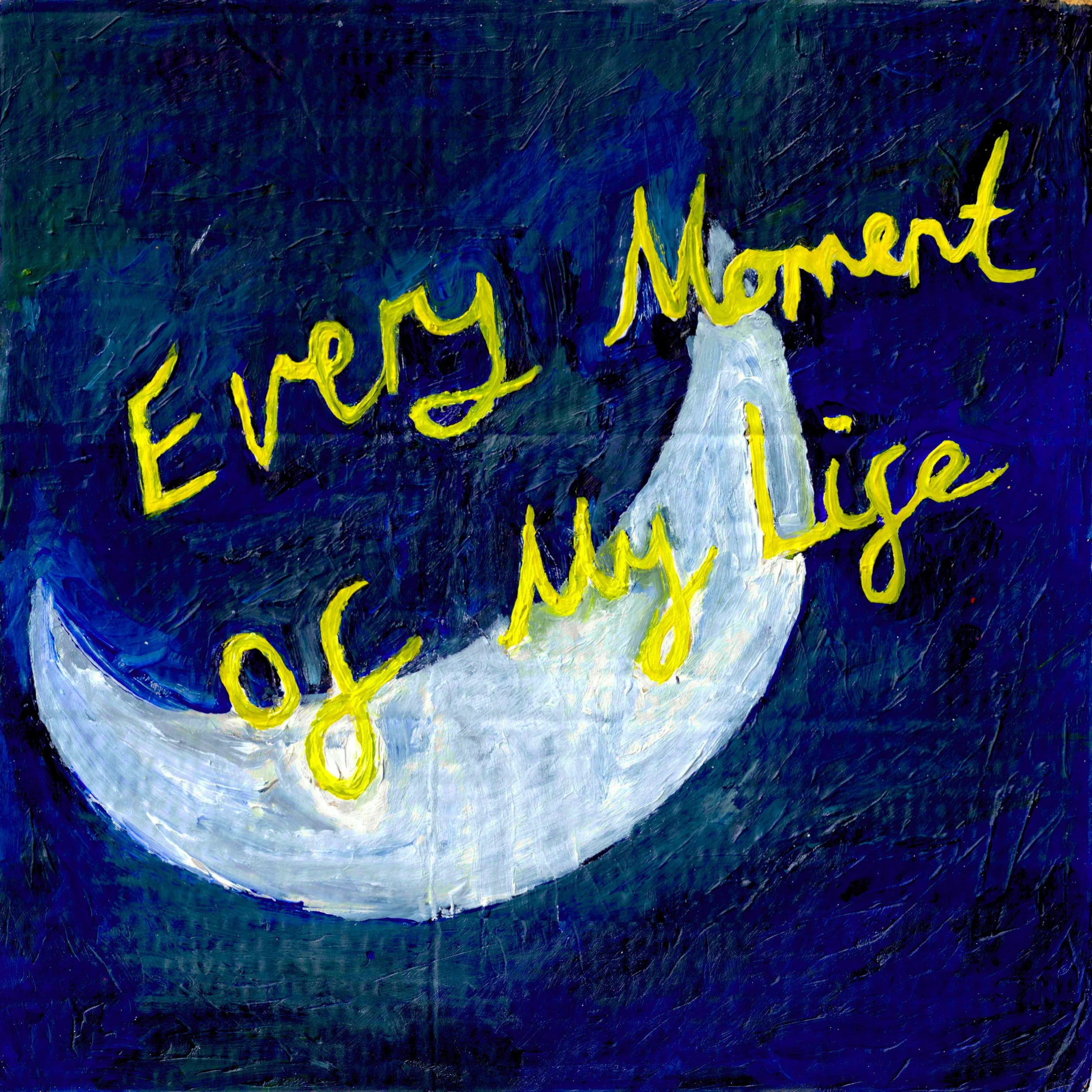 Commissioned artwork, cover art for Jeff Frantom - Every Moment Of My Life, fineliner and acrylic on paper, a6