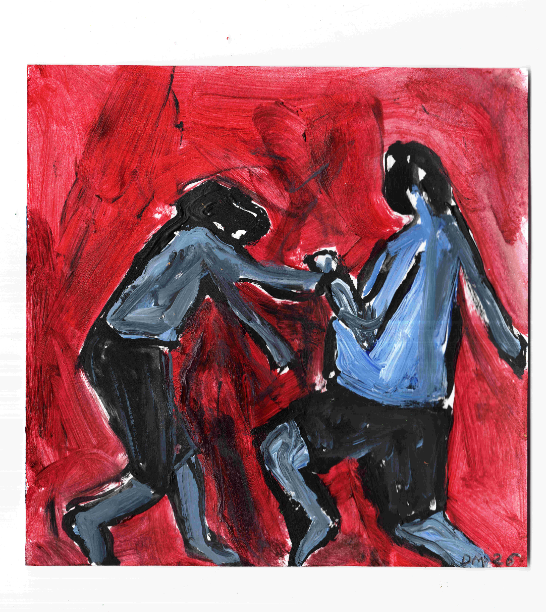 Wrestlers (red)