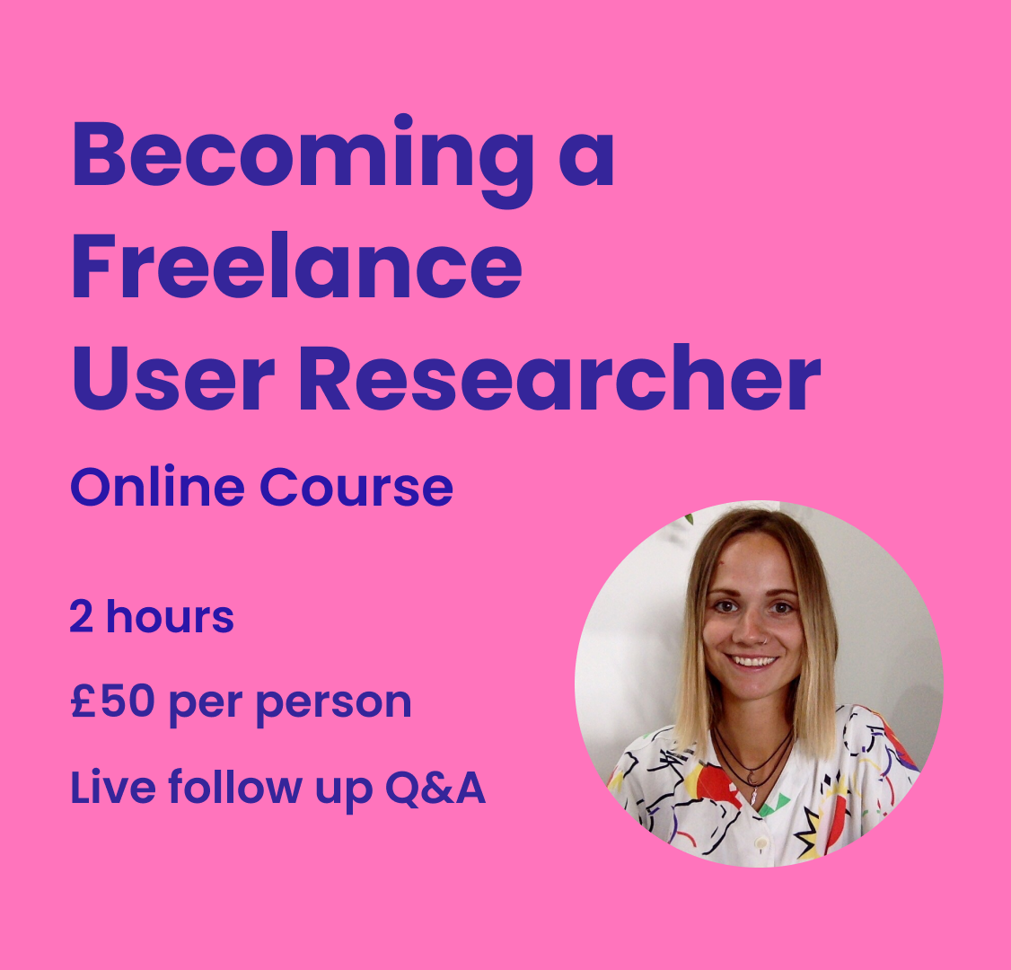 Becoming a freelance user researcher
