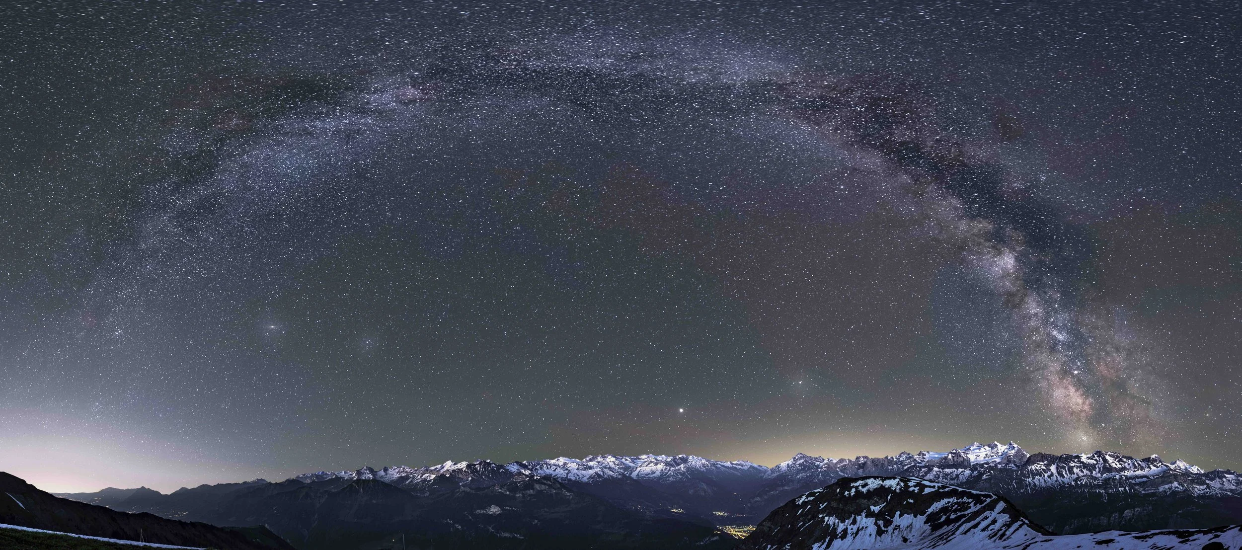 Milky Way Arch over the Swiss Alps