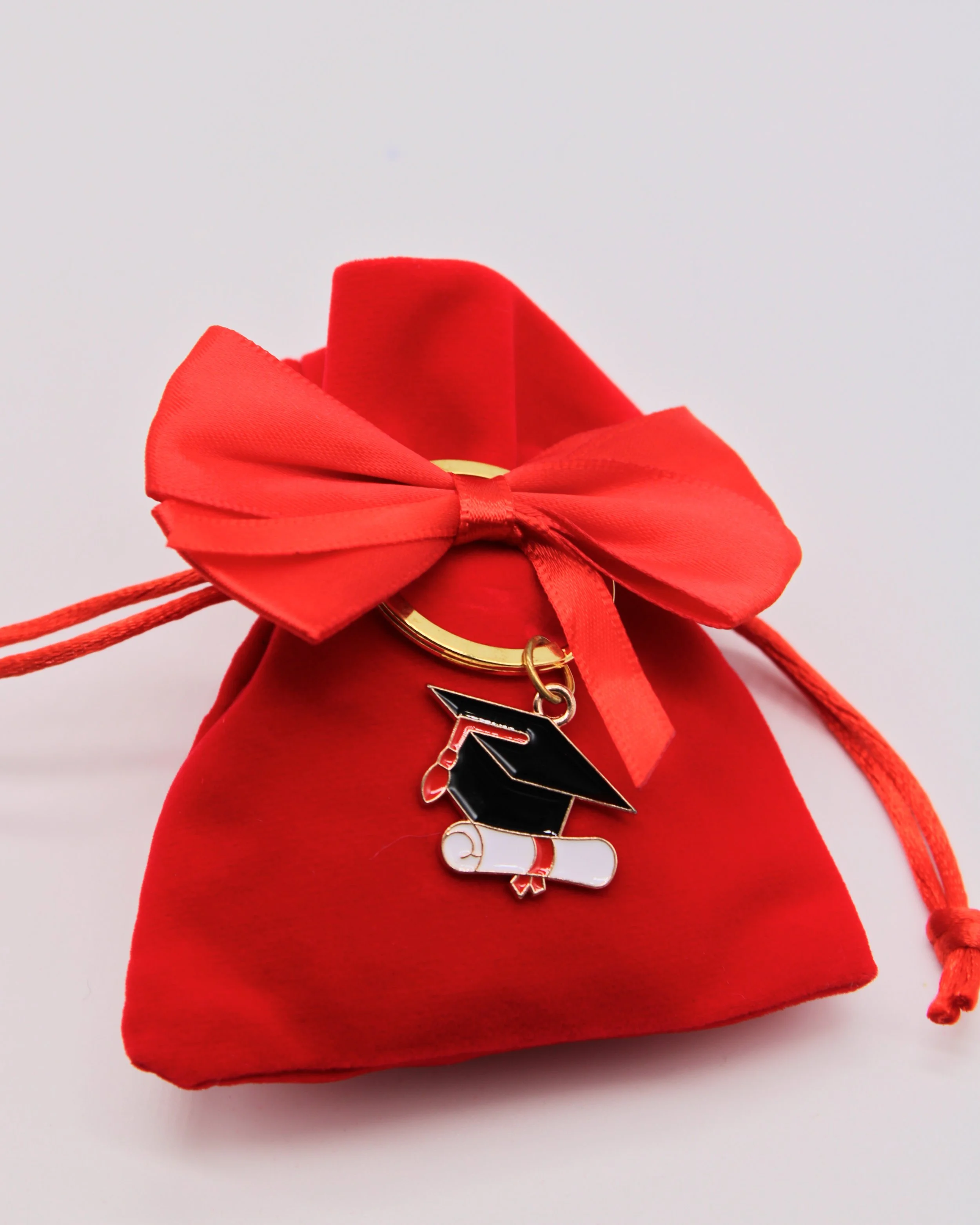 SACCHETTO LAUREA CON PORTACHIAVI - 12 PEZZI