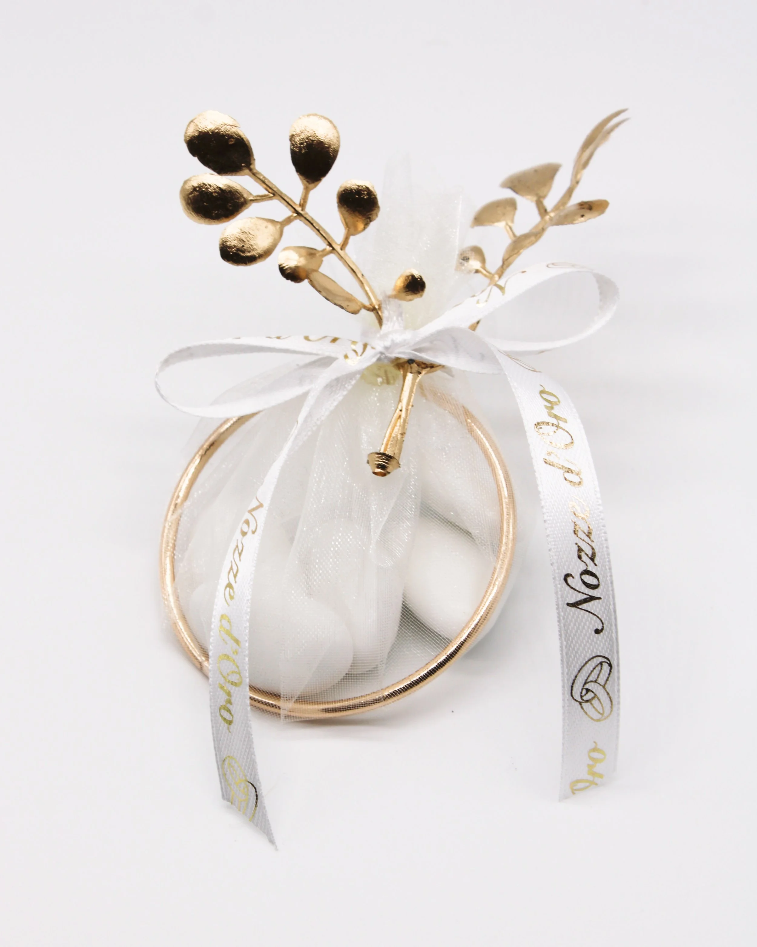 CERCHIO IN ACCIAIO ARGENTO/ORO - 12 PEZZI