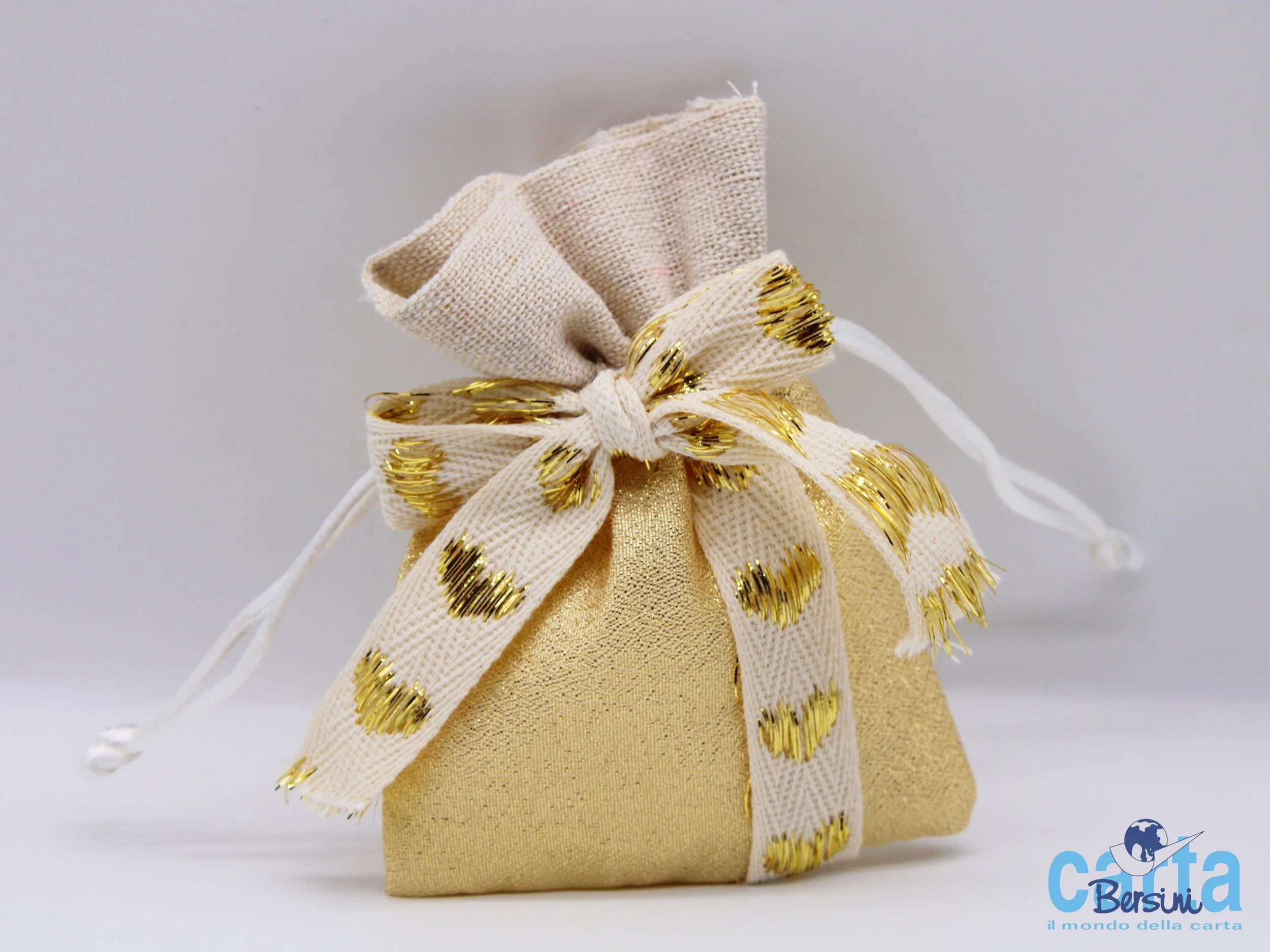 SACCHETTO MILLECUORI ORO - 12 PEZZI