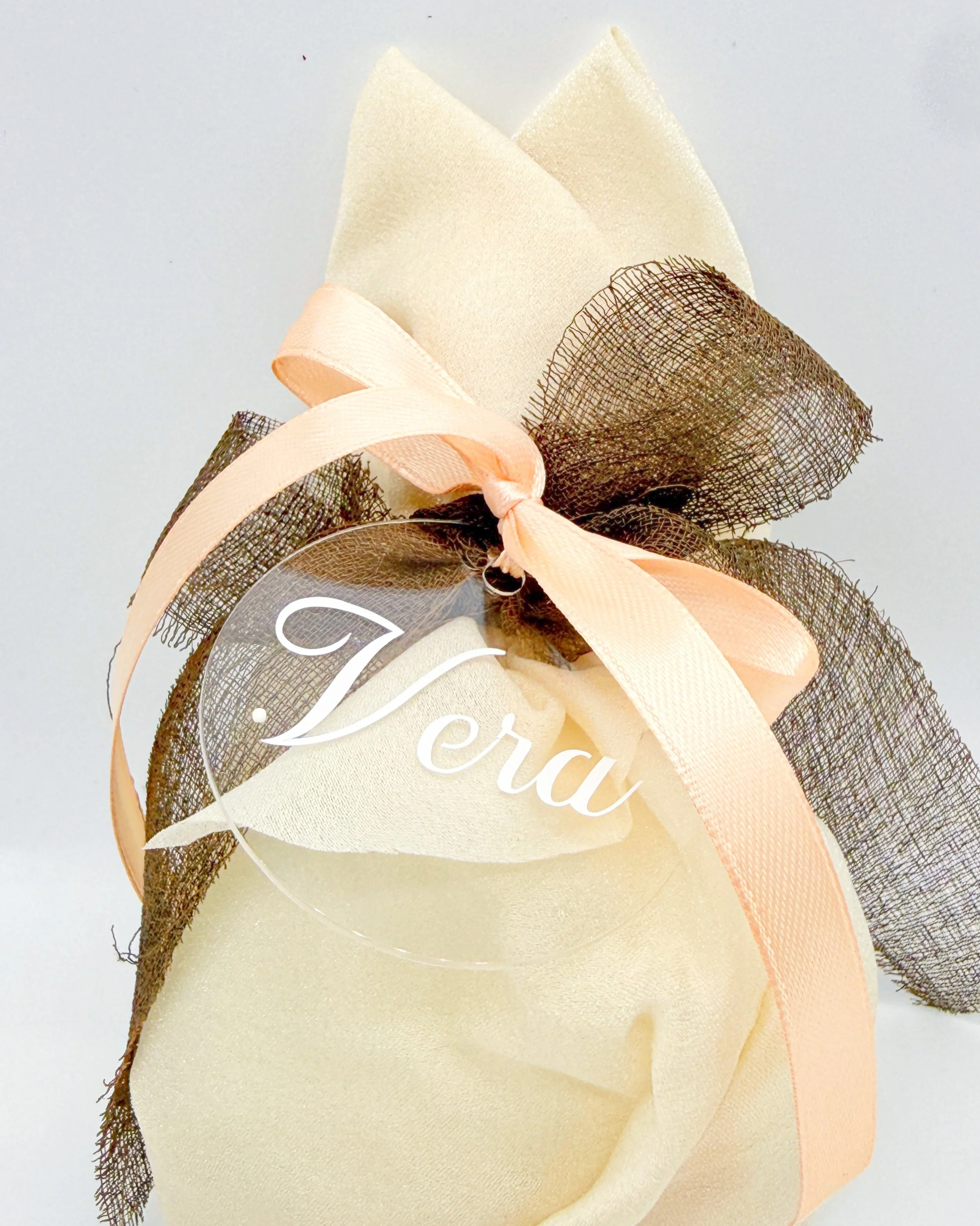 TAG CERCHIO TRASPARENTE - 10 PEZZI