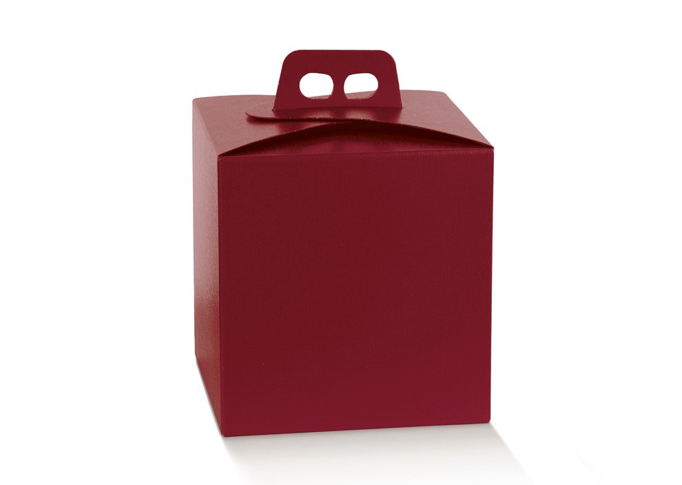 SCATOLA QUADRELLA PER PANETTONE ALTO