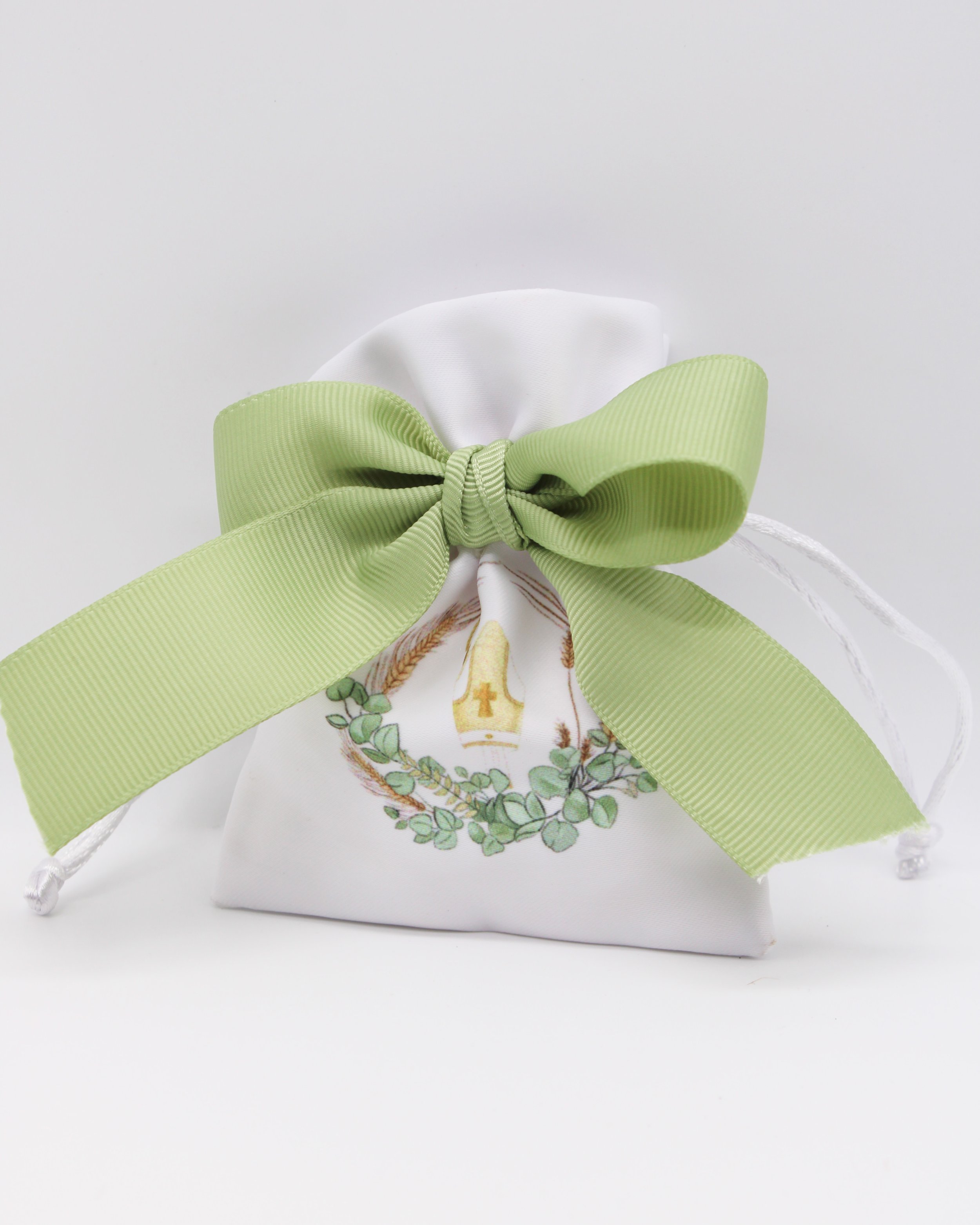 SACCHETTO RASO CON STAMPA CRESIMA - 10 PEZZI