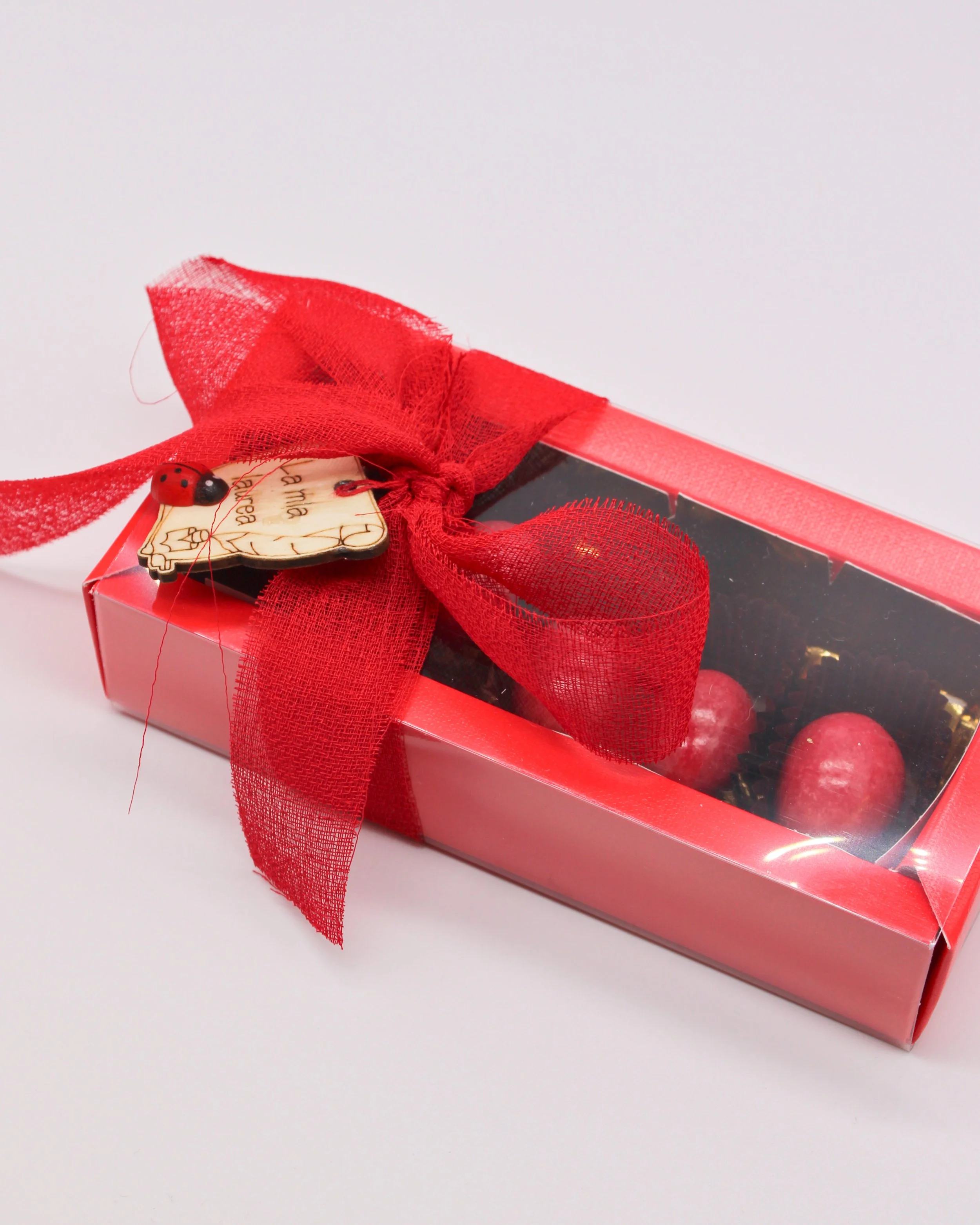 SCATOLA CASSETTO CON DIVISORI ROSSO - 10 PEZZI