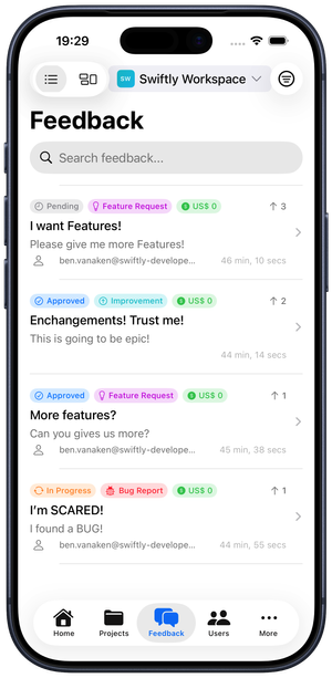 FeedbackKit on iPhone