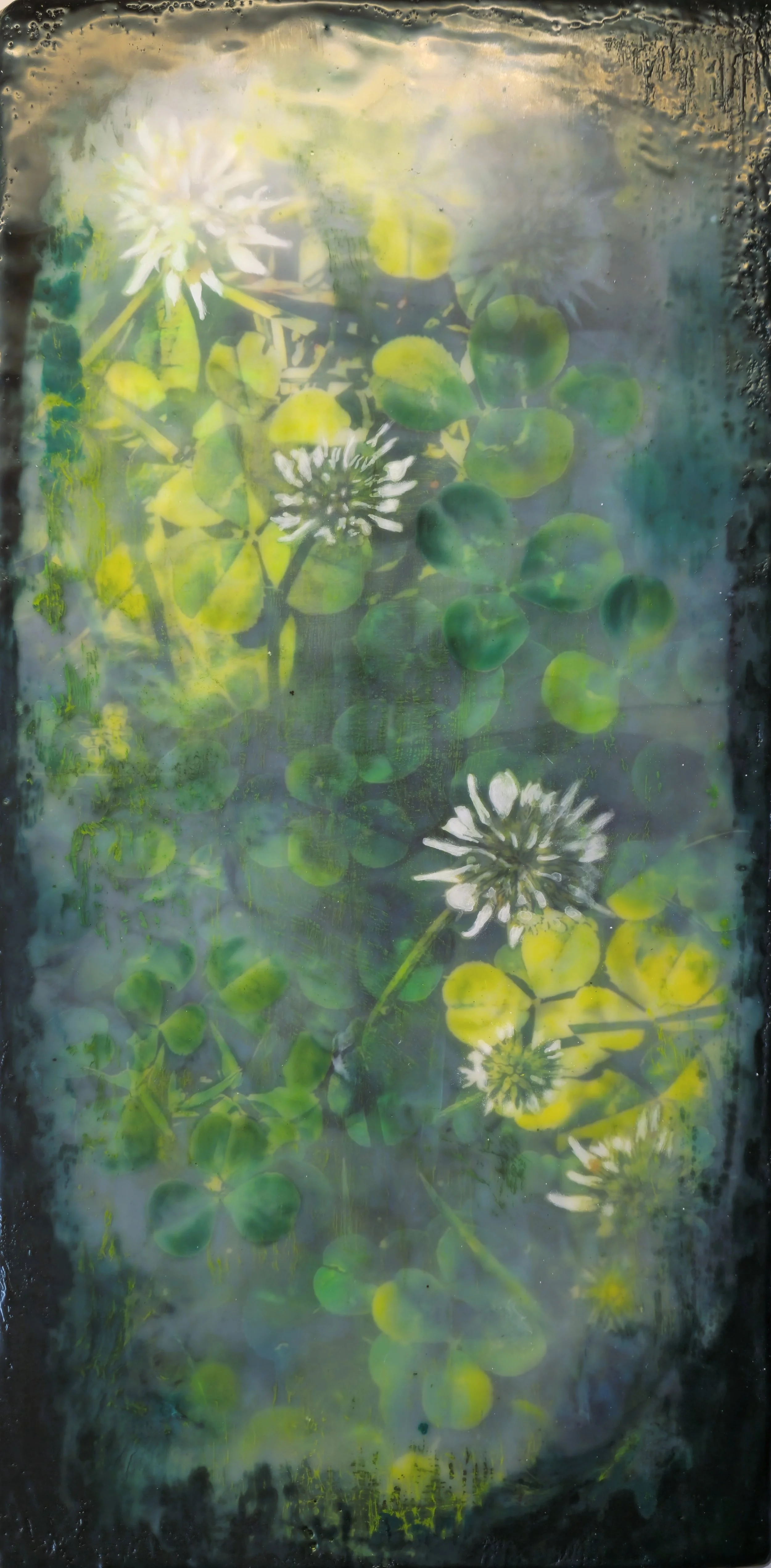 AT FIRST LIGHT 
8" x 16" Photo Encaustic, Mixed Media on Deep Cradle Board