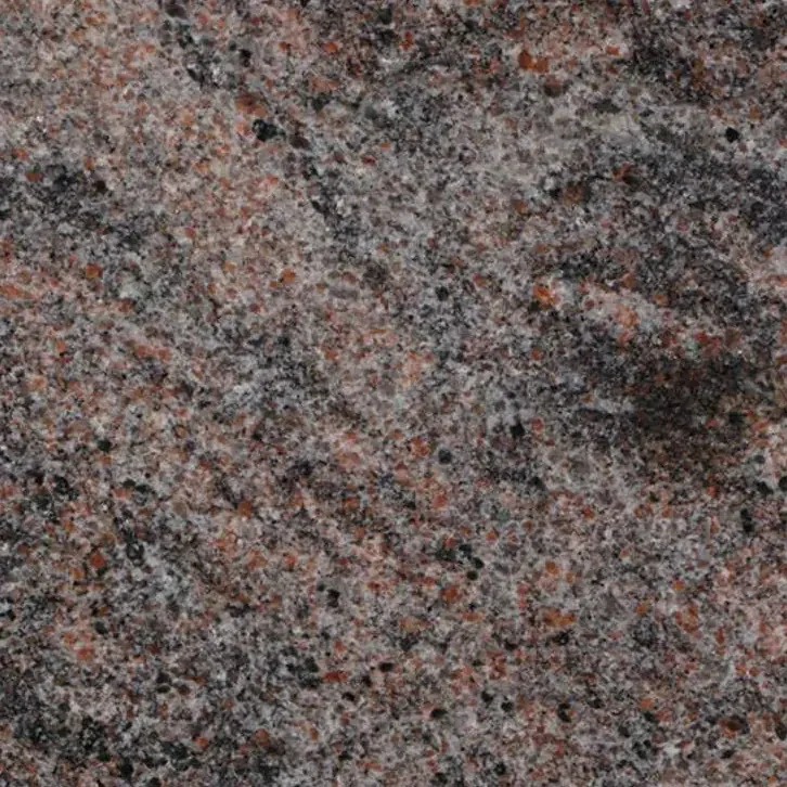 Brown and black granite color sample