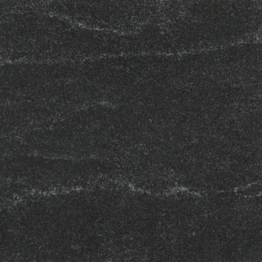 Black with white streaks granite color sample