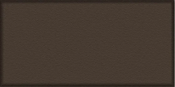 bronze plaque with painted edge that is rounded