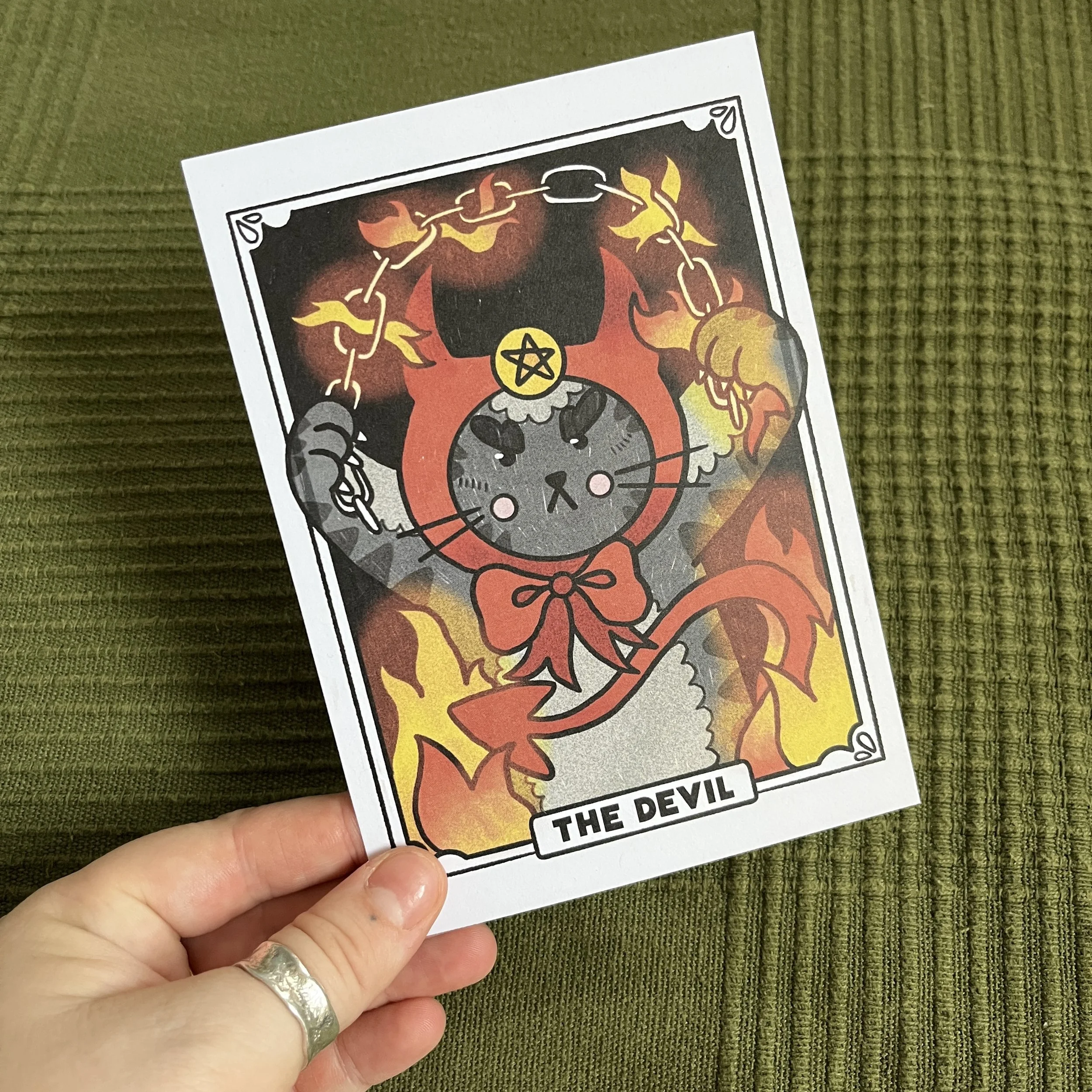The Devil Tarot Postcard