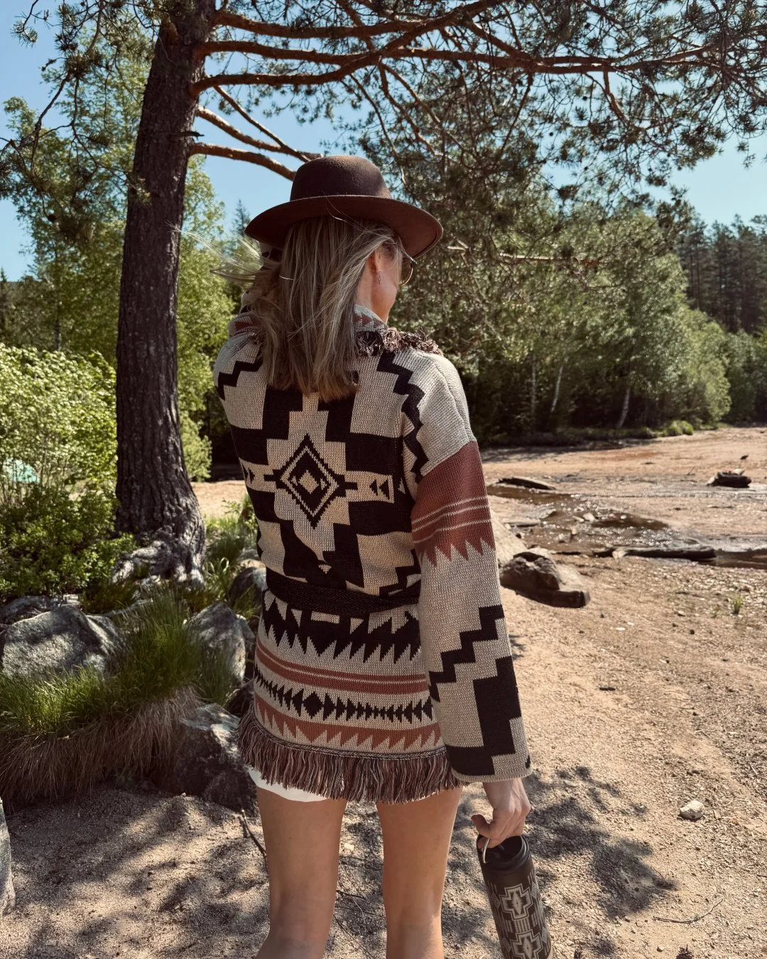 Pendleton GRAPHIC FRINGE CARDIGAN back.jpg